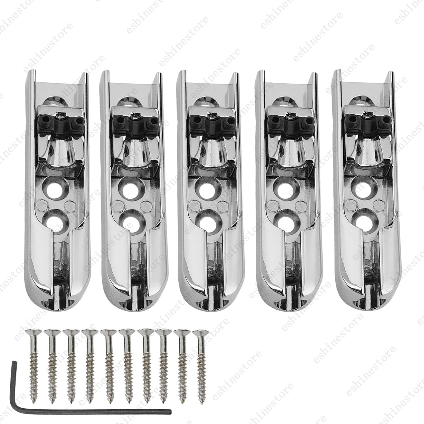 Electric Bass Individual Tailpiece Single String Bass Bridge w/ Wrench- 4 Colors