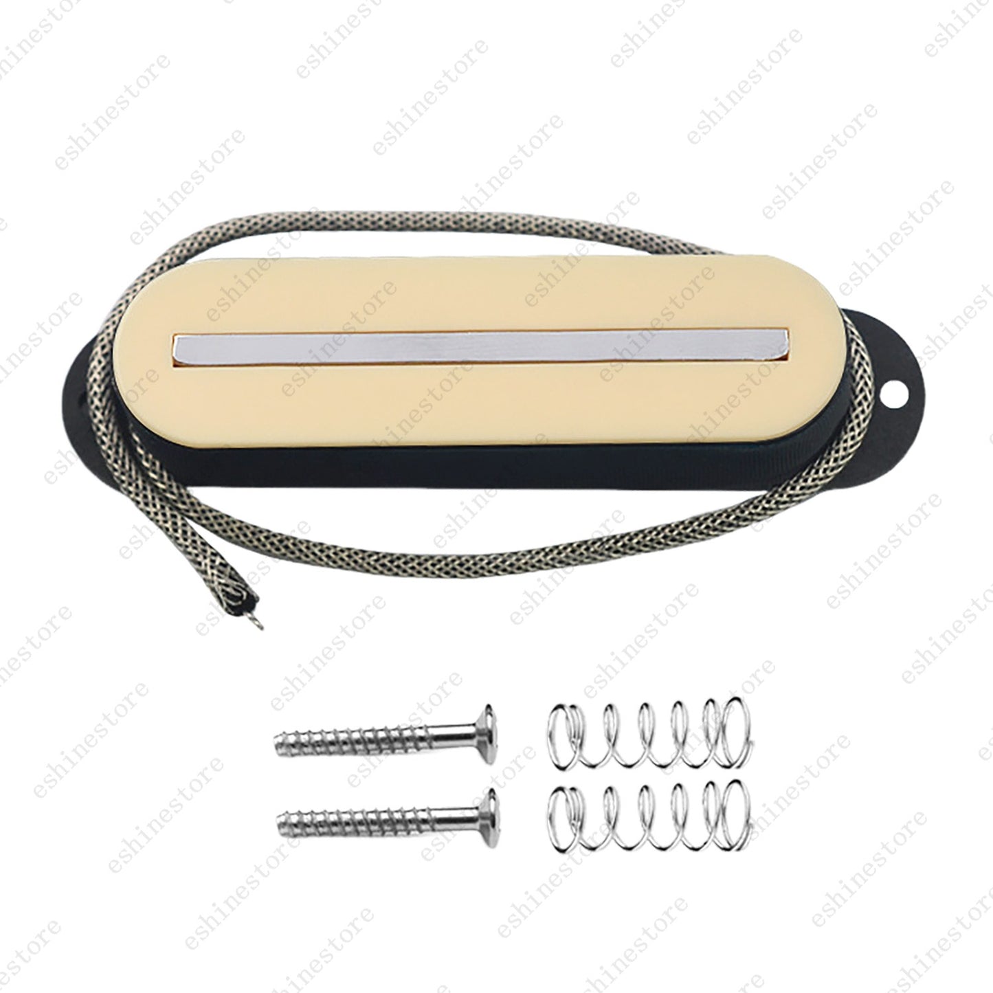 Single Coil Ceramic Metal Braided wire Single Blade Guitar Pickup For Strat