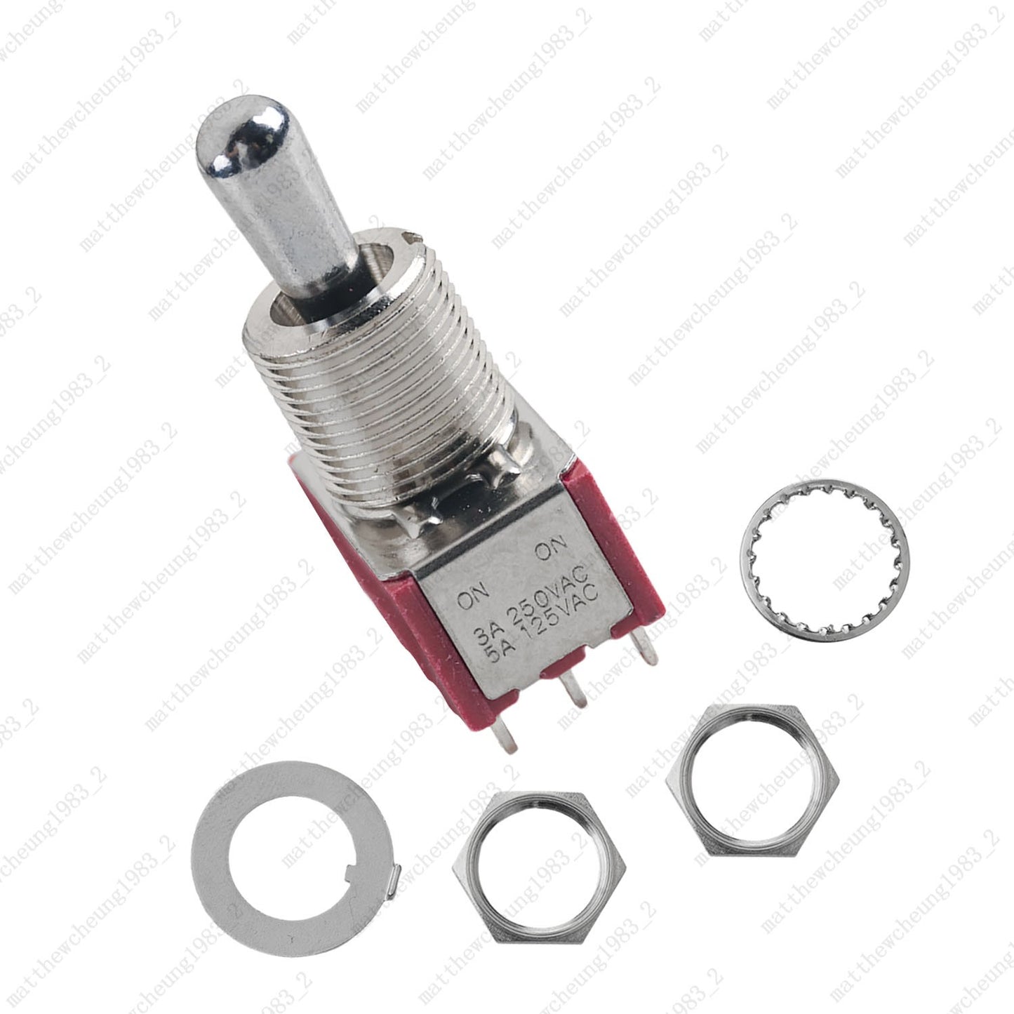 1/3/5 x Guitar/AMP Fat Bat Toggle Switch 4PDT 12Pin 3-Position ON-OFF-ON Sealed
