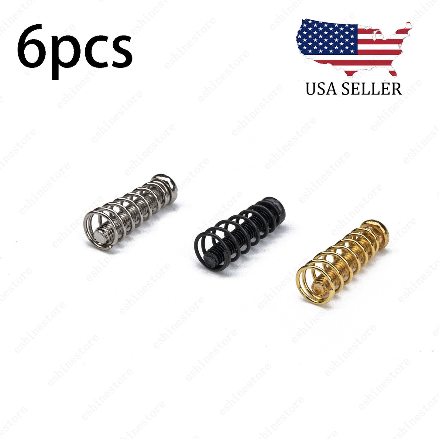 Guitar saddle adjusting screws and springs for bridge or tremolo 3mm x 18mm