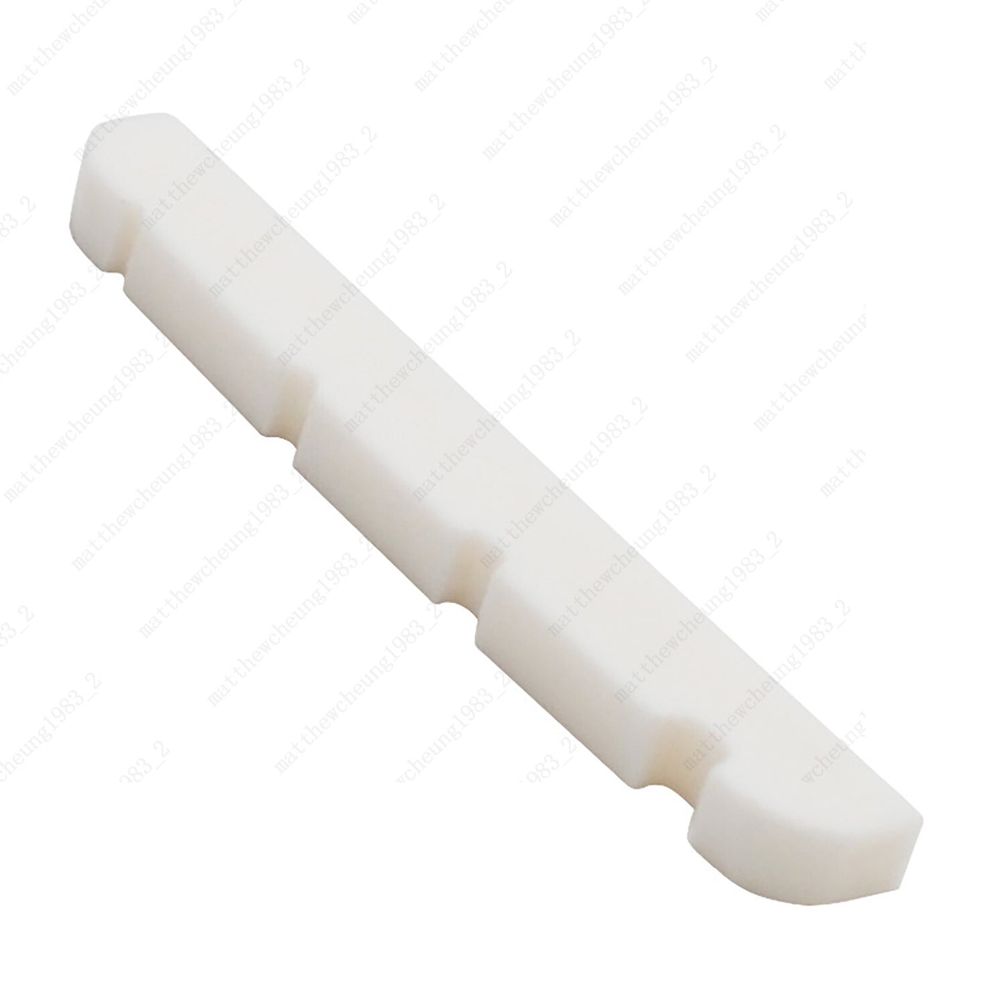 2x 1.65" / 42mm Bass Slotted Flat Bottom Bone Nut 4 String For MUSTANG P Bass