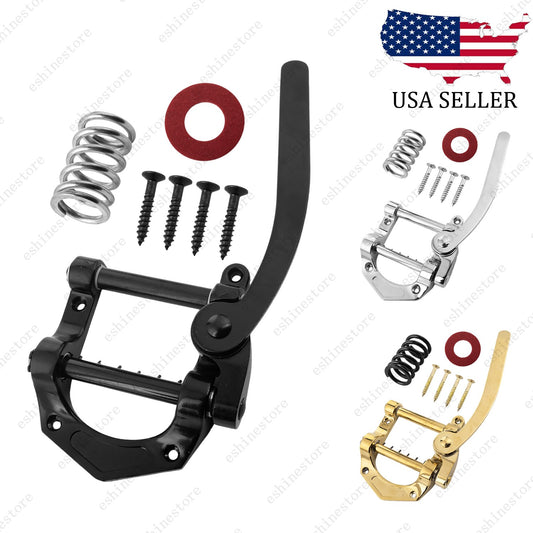 Guitar Tremolo Vibrato Tailpiece Bridge for Tele SG LP Style Flat Top 3 Colors