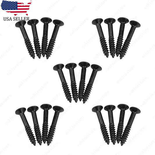 20x Humbucker Pickup Ring Frame Mounting Screws 2.5*18mm For LP SG Black