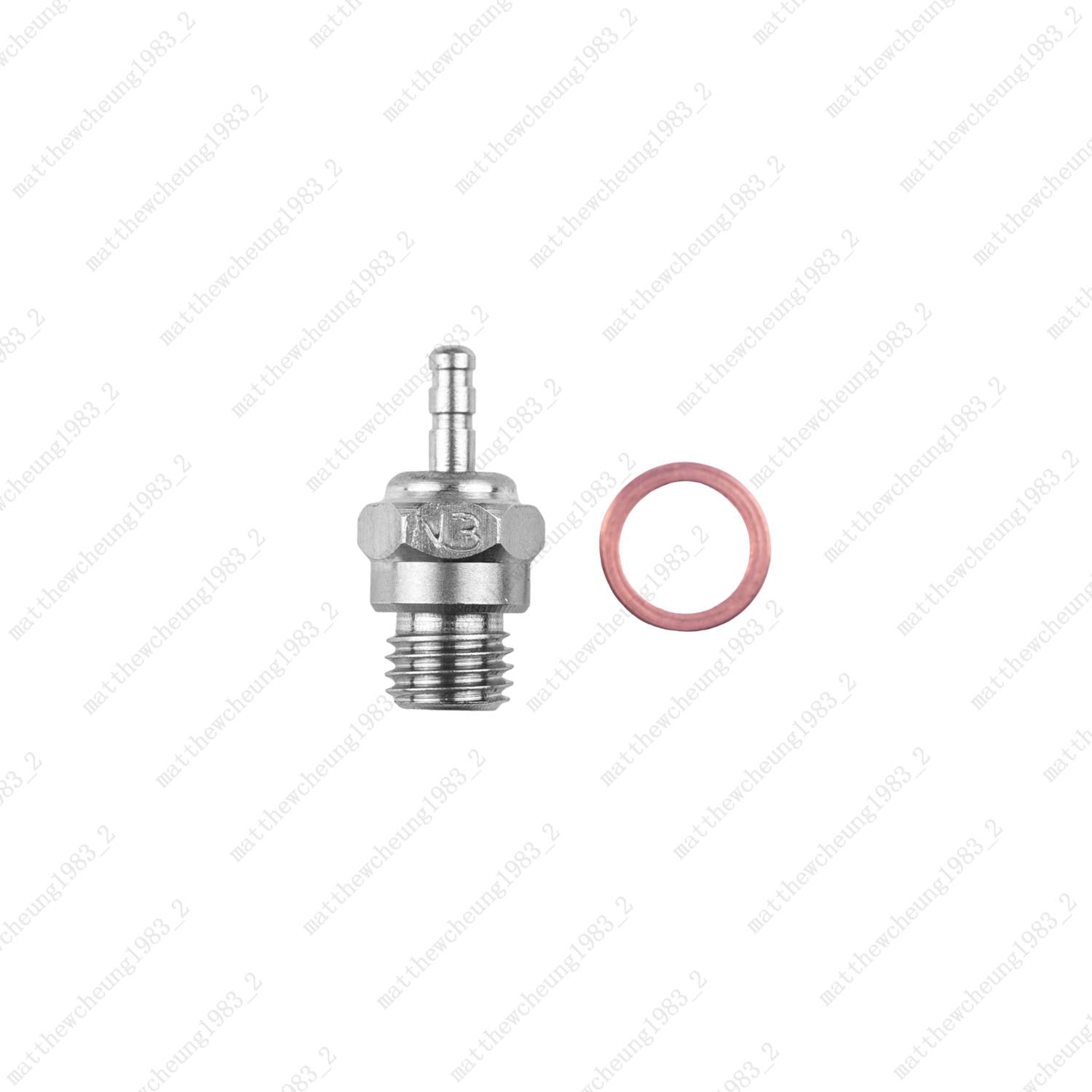 Steel Universal N3 Spark Plug for RC - Methanol Fit,8mm Hex,17.2mm HT,1/2/5pcs