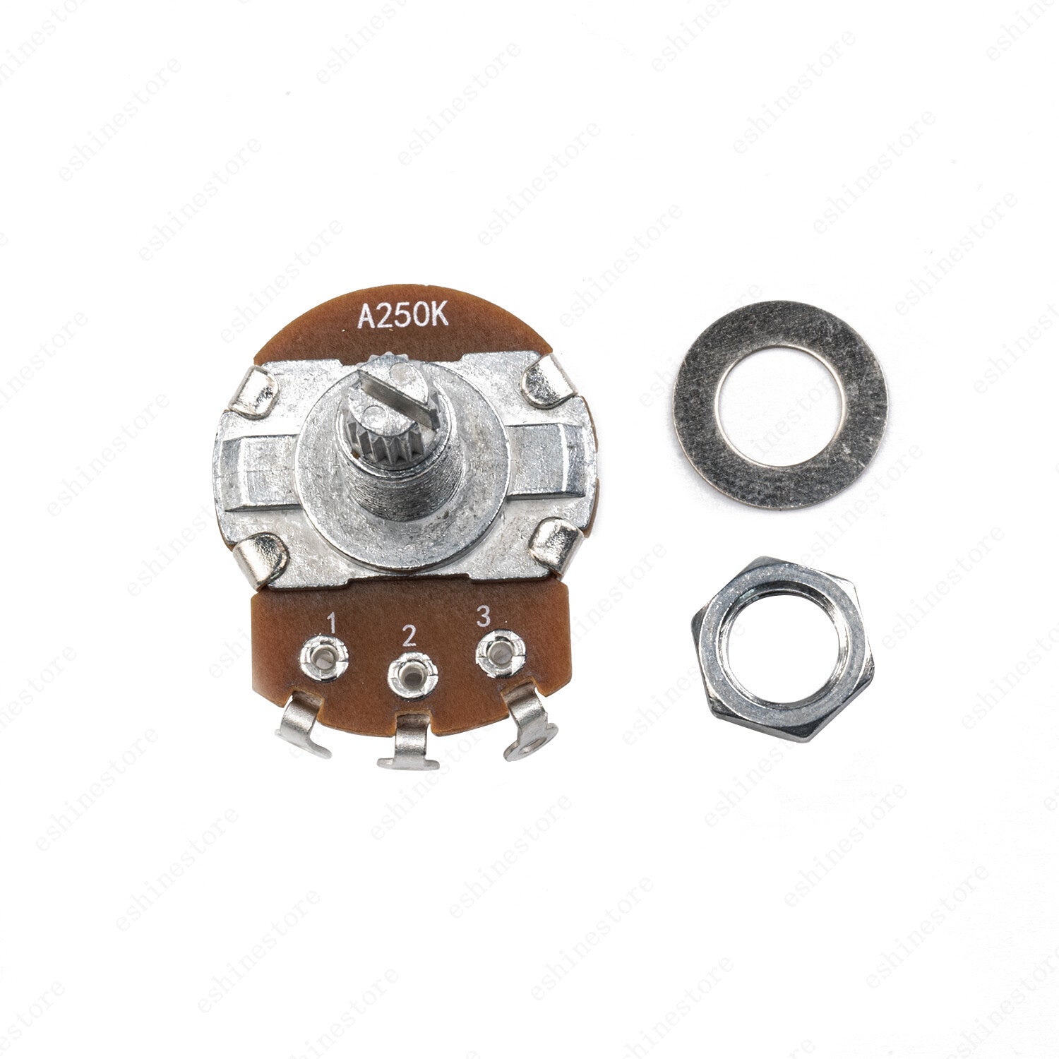1-10Pcs Guitar Large Potentiometer Long 18mm A/B 250k 500k Volume Tone Taper Pot
