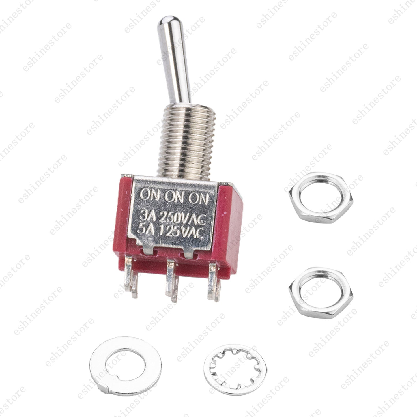 Guitar or AMP DPDT 3 Way 6 Pins ON ON ON Toggle Switch Sealed Mini Toggle
