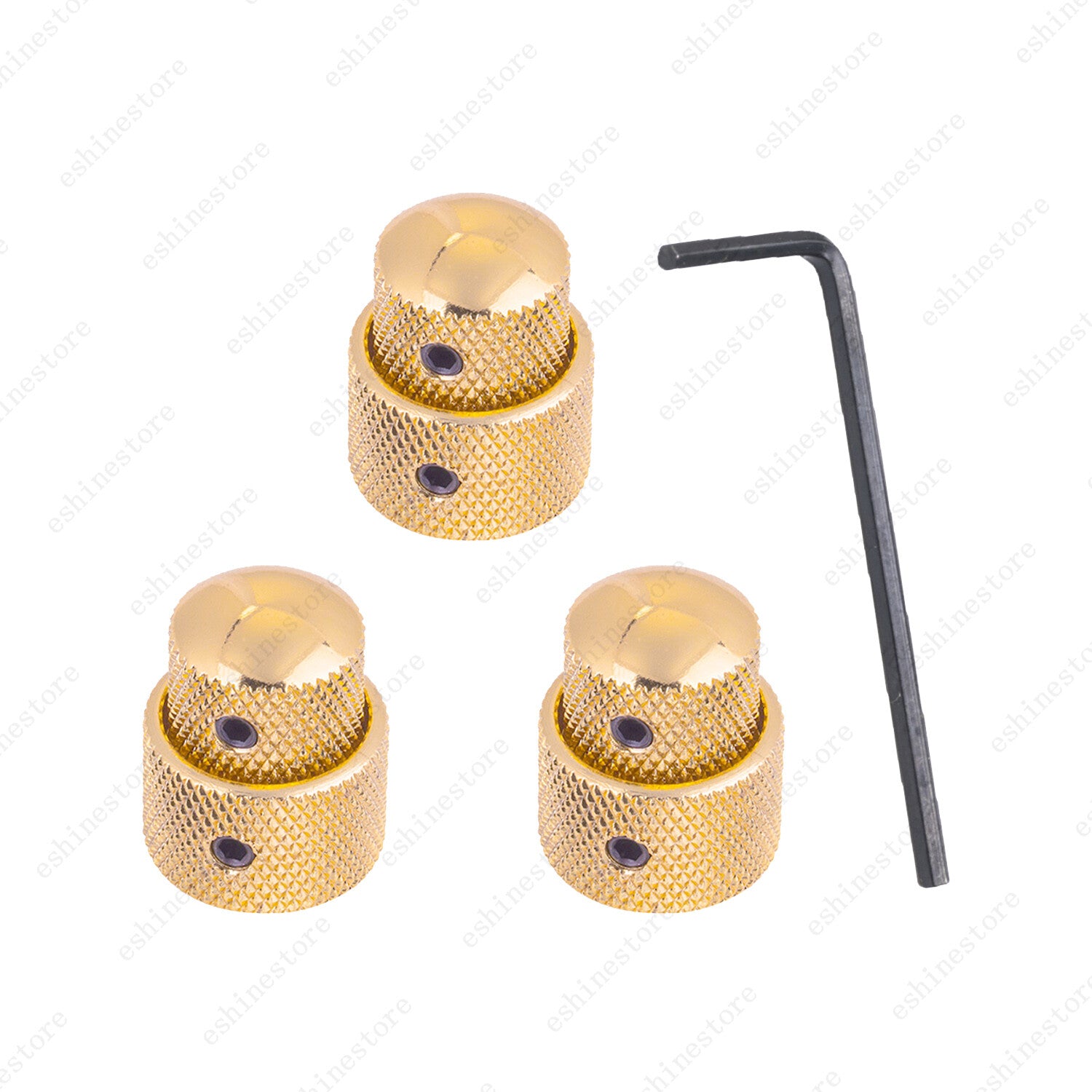 1-4 Pcs Metal Dual Concentric Stacked Control Guitar Bass Dual Knobs 3 Colors