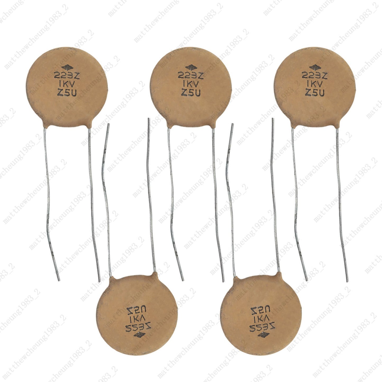 0.022uF 1KV High Frequency Ceramic Disc Capacitor Copper Lead for Guitar Repair
