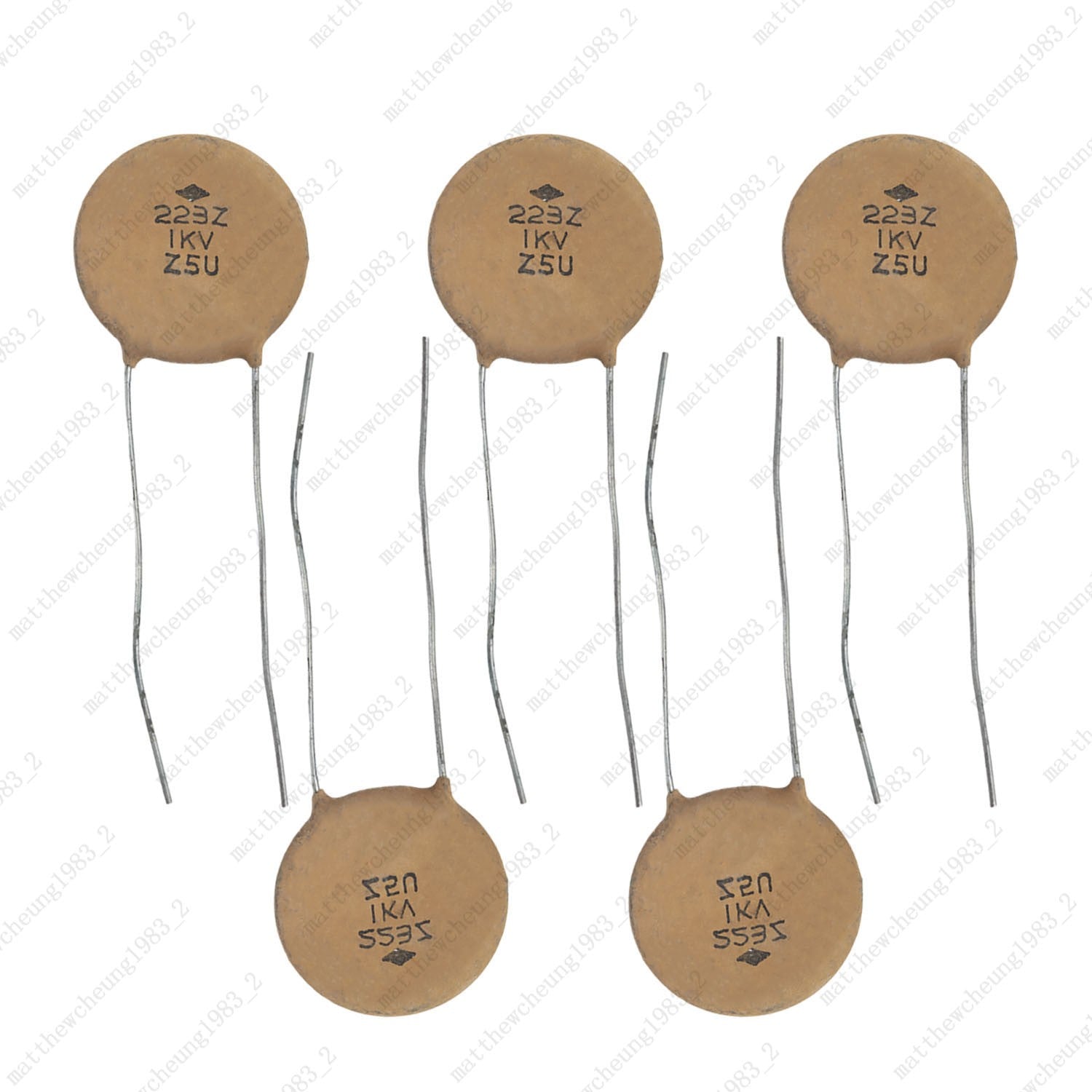 0.022uF 1KV High Frequency Ceramic Disc Capacitor Copper Lead for Guitar Repair