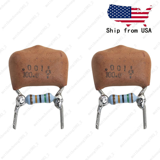 2Pcs Pre-Soldered Guitar Volume Pot Treble Bleed Kit .001uF Cap & 150K Resistor