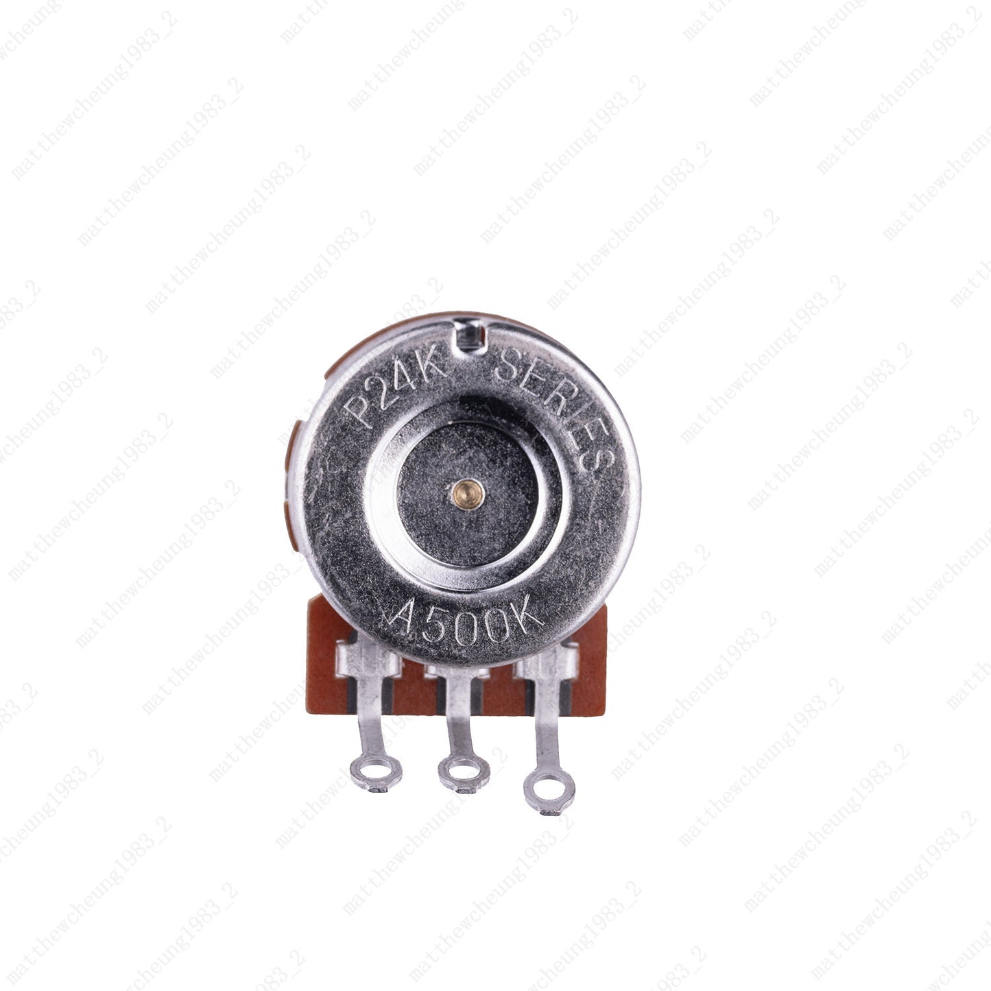 A/B 250K/500K Guitar Potentiometers Brass 15mm Short Shaft Pot US 24 Spline Fine