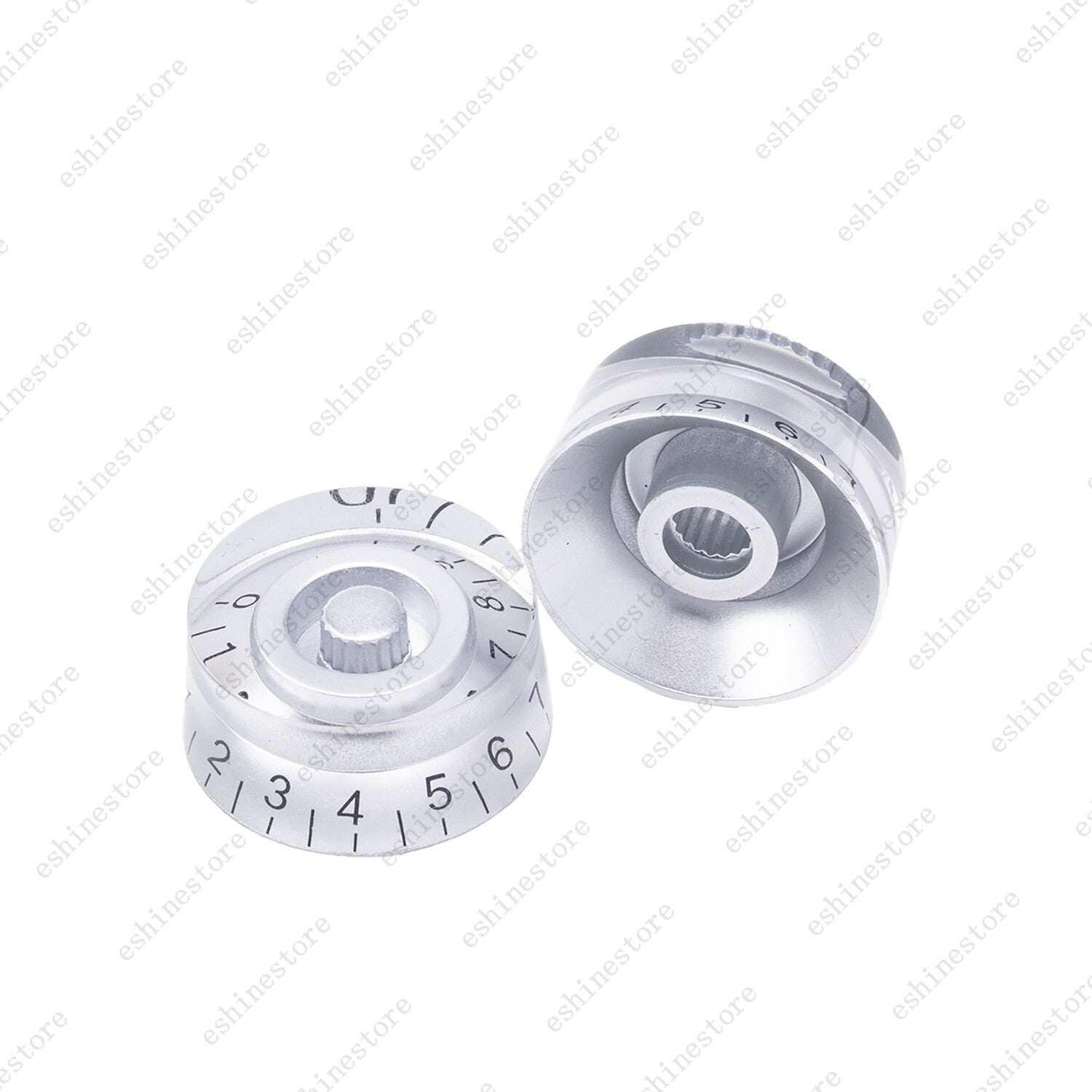 4 Pcs Silver LP Guitar Control Knobs Speed Dial Knobs for SG Les Paul Guitar