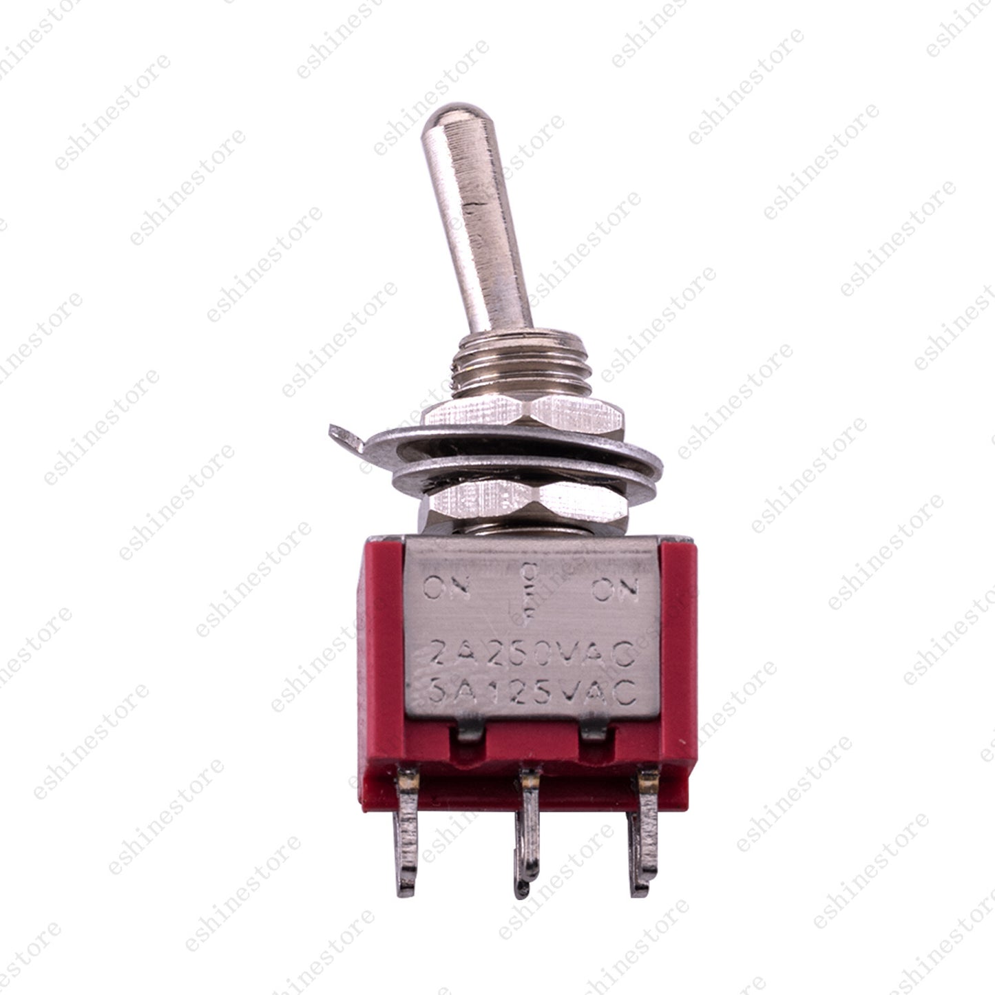 Guitar DPDT Red 3 Way 6 Pin ON OFF ON  Electric Guitar Mini Toggle Switches