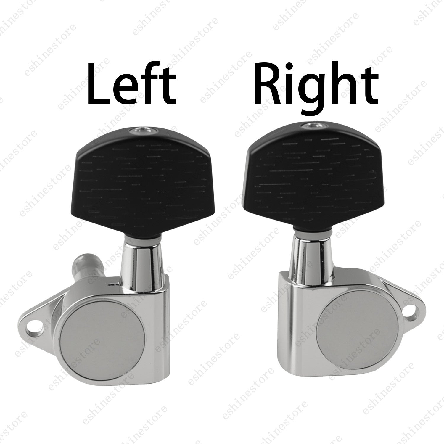 1:14 Ratio Fully Enclosed Guitar Machine Head Black Button for Acoustic Guitar