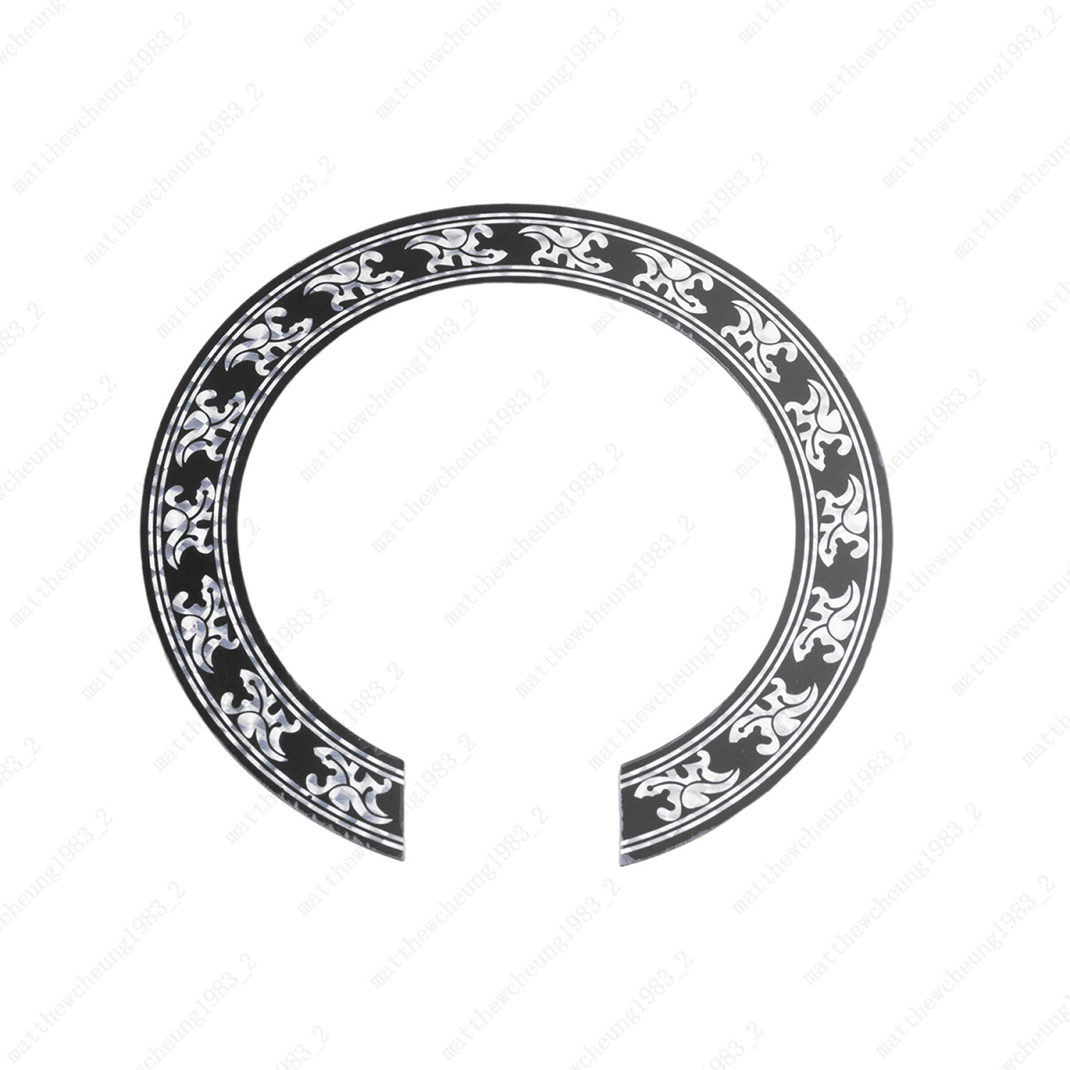 Acoustic Guitar SoundHole ring Decal Sticker self-adhesive for 40"/41" Guitar