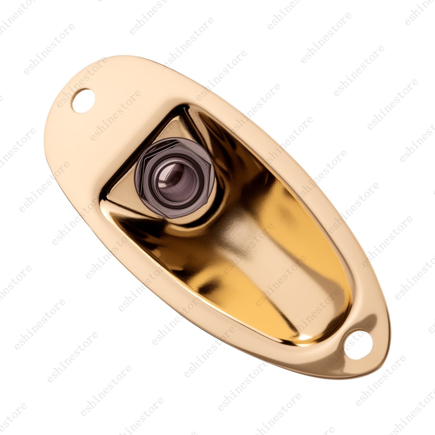 Guitar Boat Style Jack Plate Input Output Socket with Screws for Fender Strat