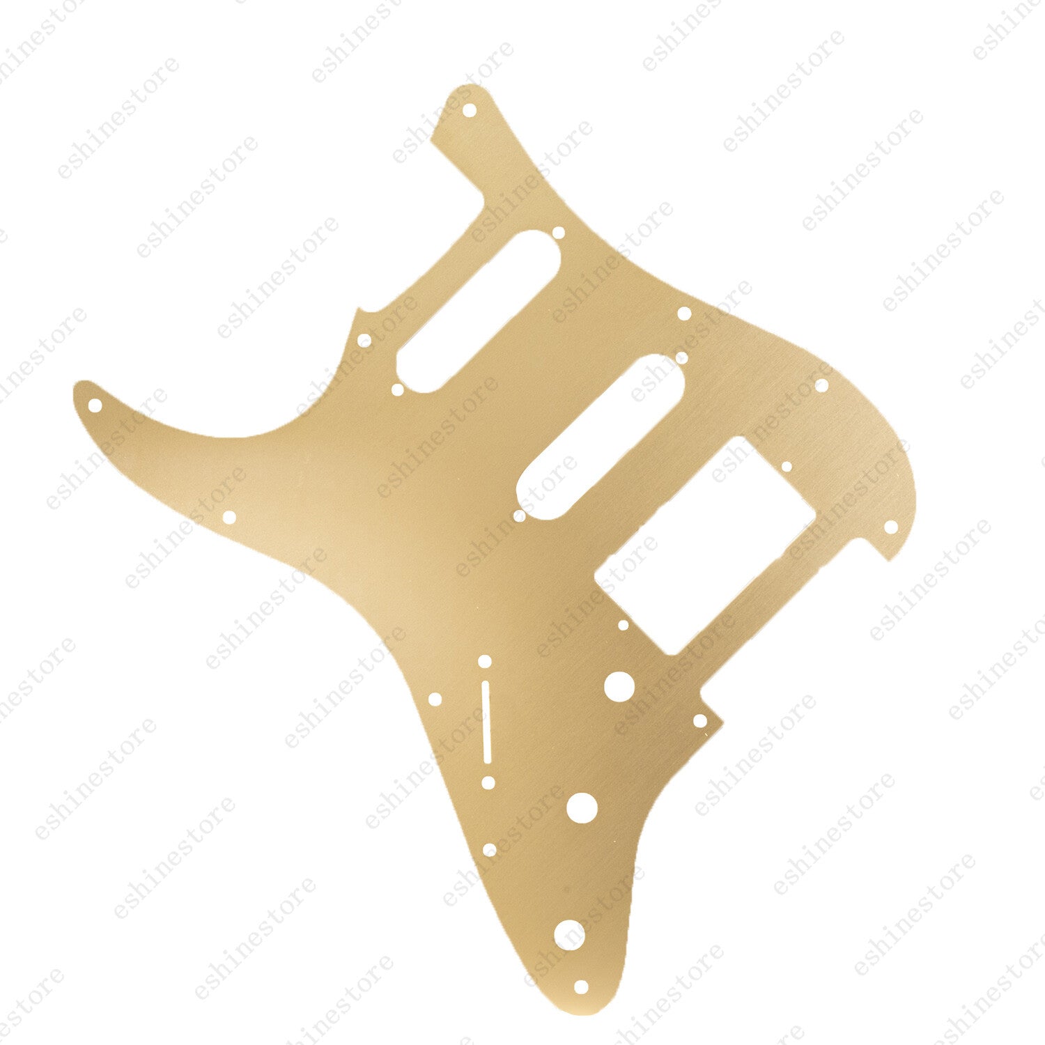 11-Hole Metal Matte Aluminum Anodized ST HSS Pickguard For Fender Rose Gold
