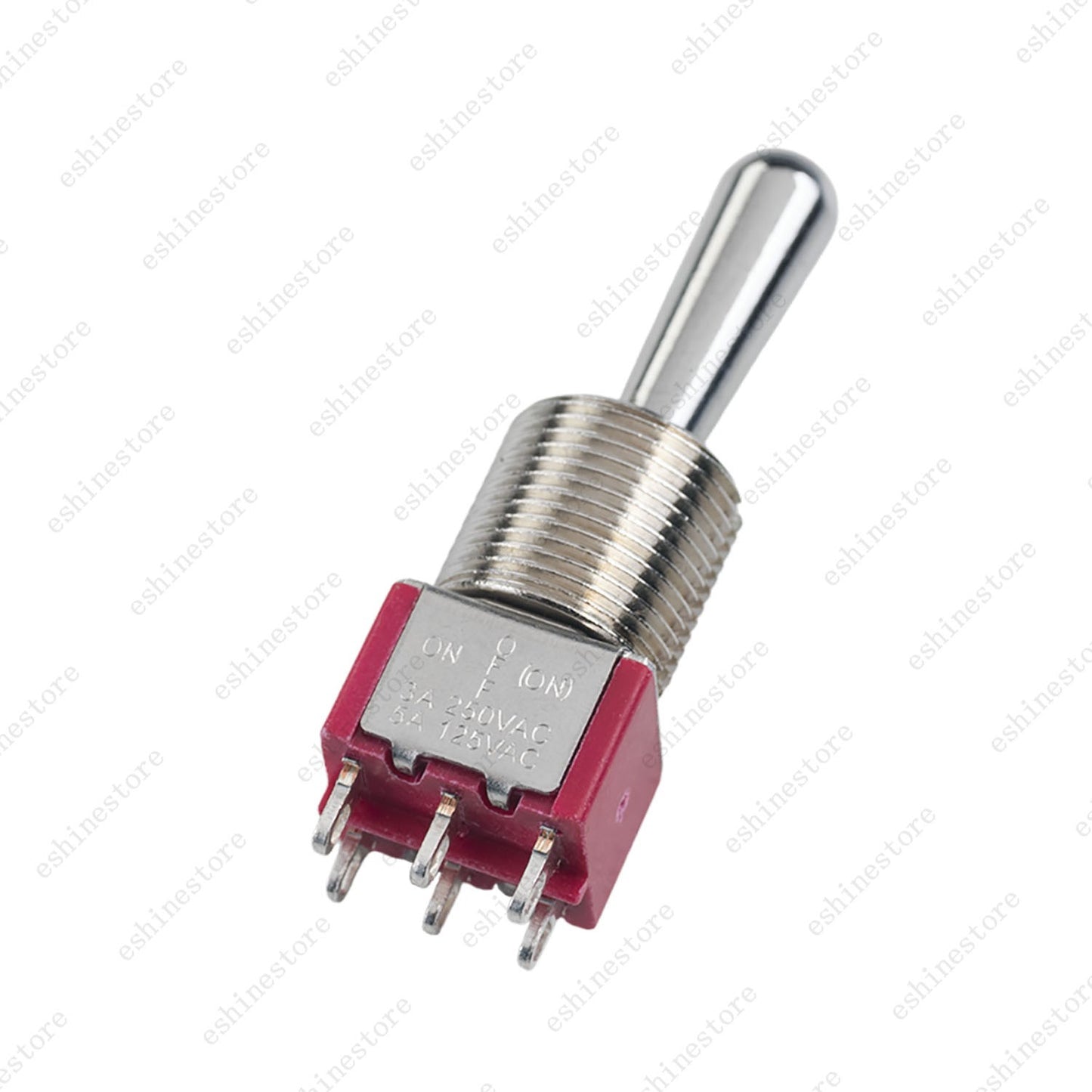 1/3/5 x Guitar/AMP 6Pin 3-Way (ON)-OFF-ON Momentary Fat Bat Toggle Switch Sealed