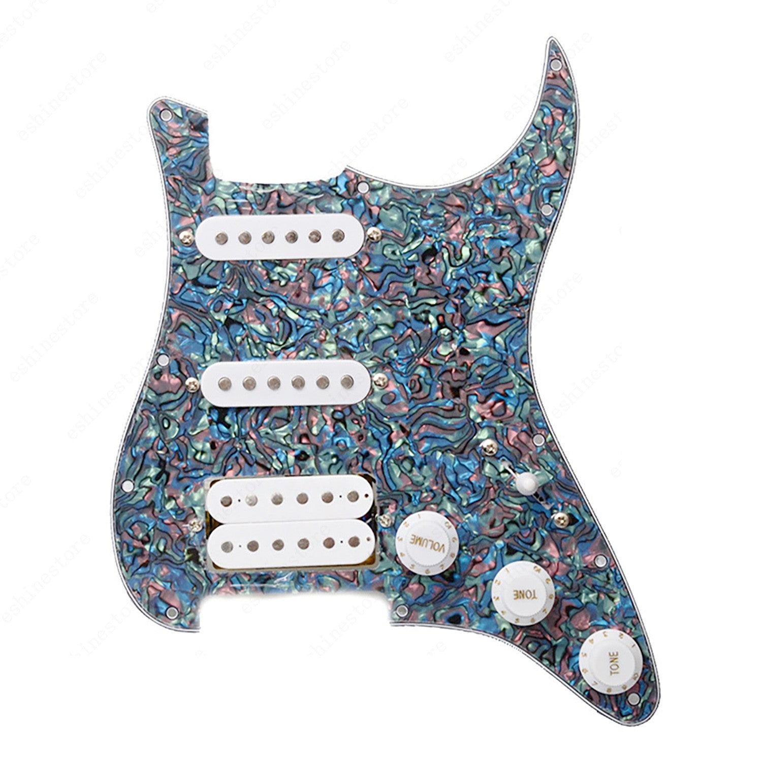 11 Hole SSH Strat Style Loaded Pickguard For Stratocaster Various Colors US SHIP