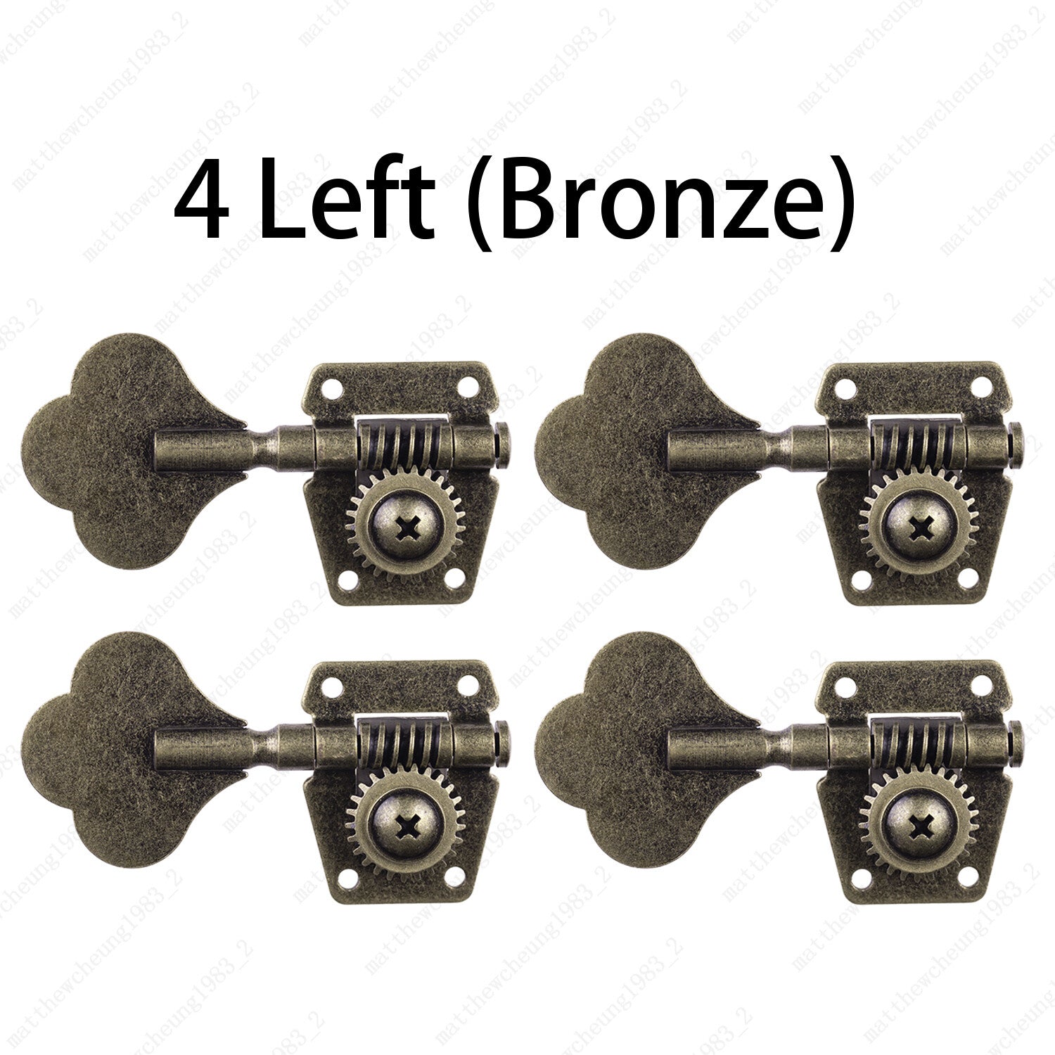 Relice Vintage Open Machine Heads 1:25 Ratio Gear Bass Tuning Key Pegs-Bronze