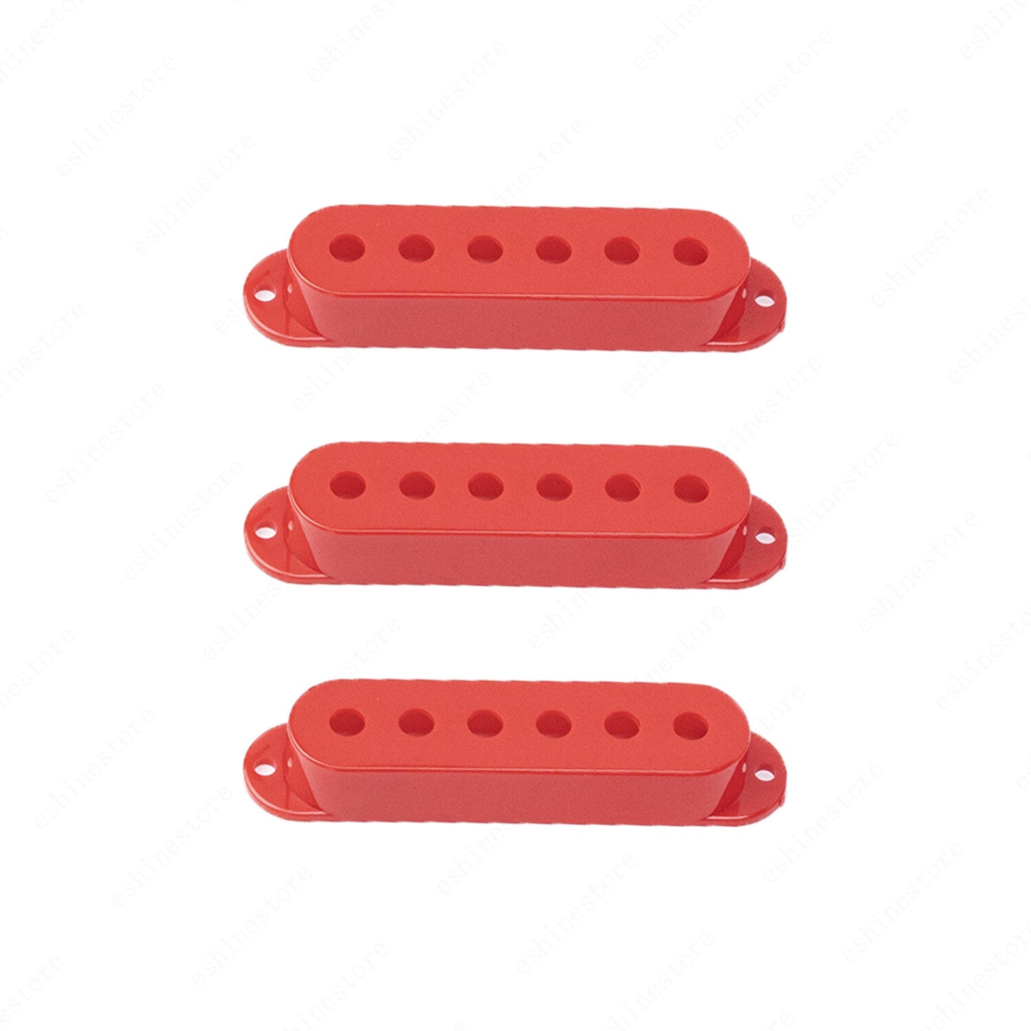 3 Pcs Plastic SSS Single Coil Pickup Covers For Fender SQ Strat multiColors