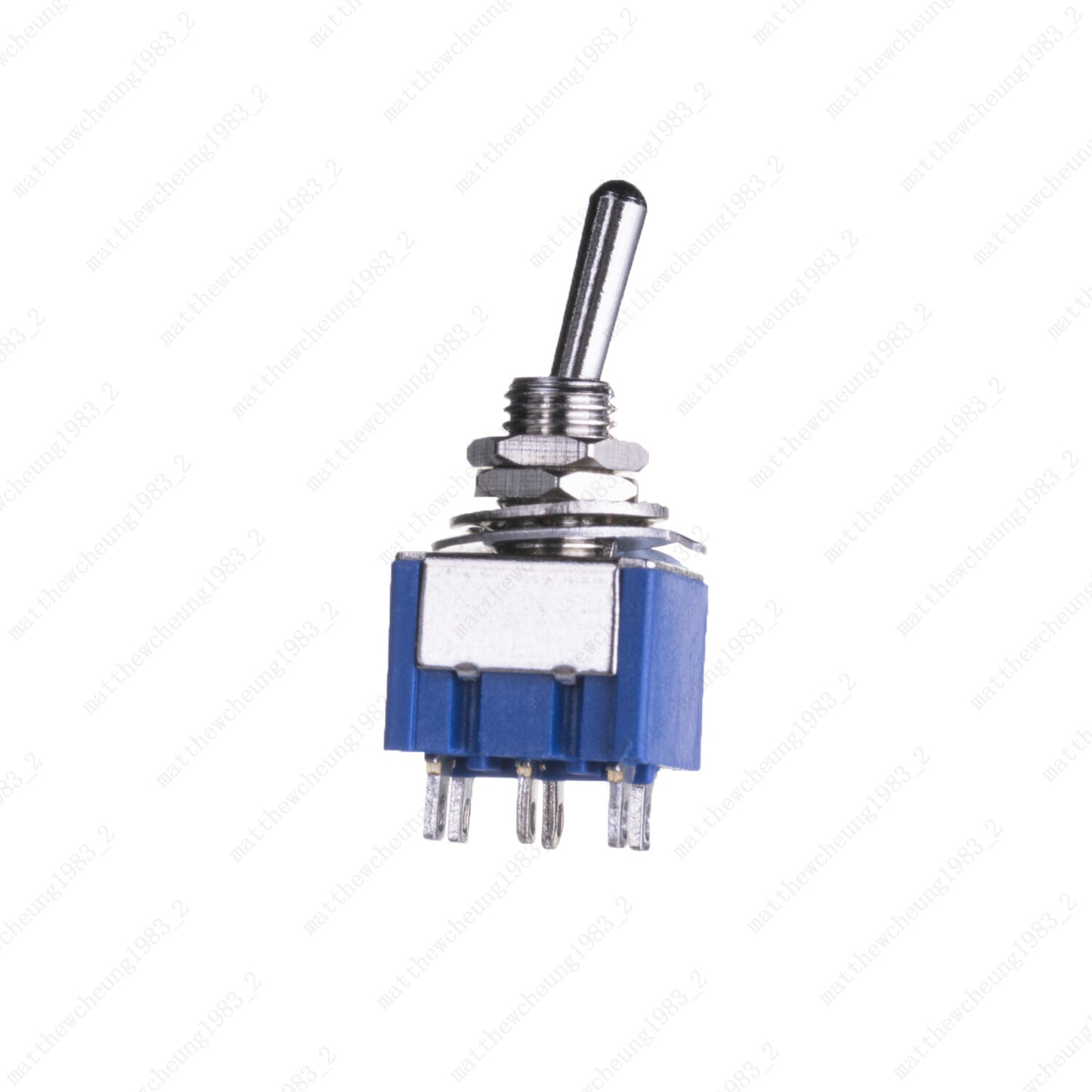 Guitar DPDT Blue 3 Way 6Pin ON OFF ON Guitar Mini Toggle Switch Car/Boat Switche
