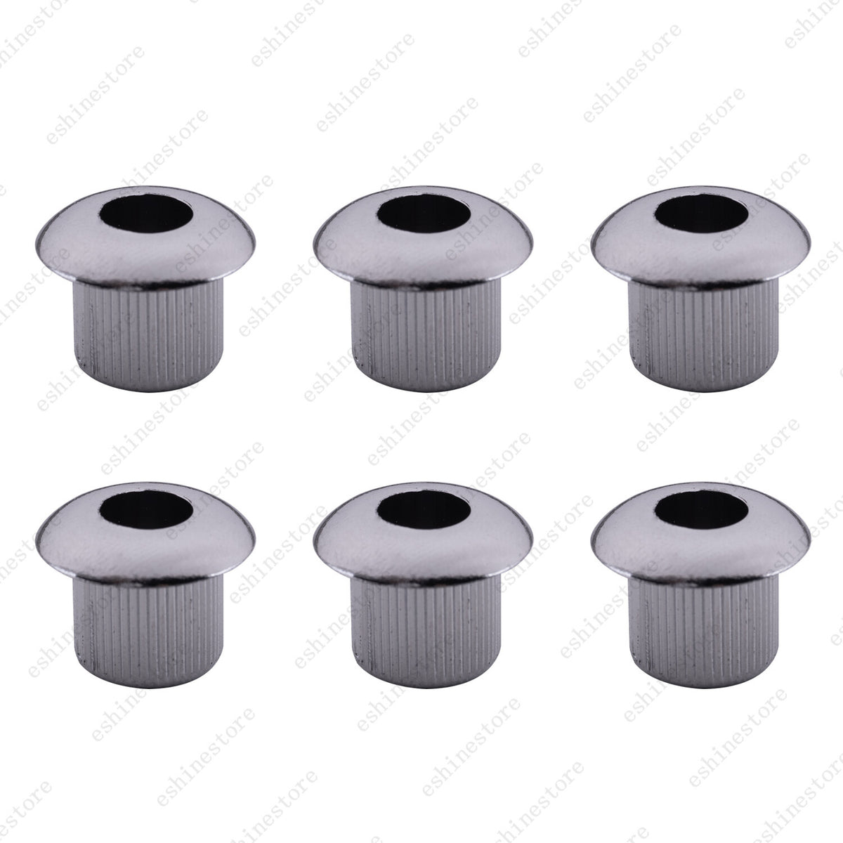 6Pcs Plastic Vintage/Modern 6mm to 10mm Guitar Tuner Conversion Bushings