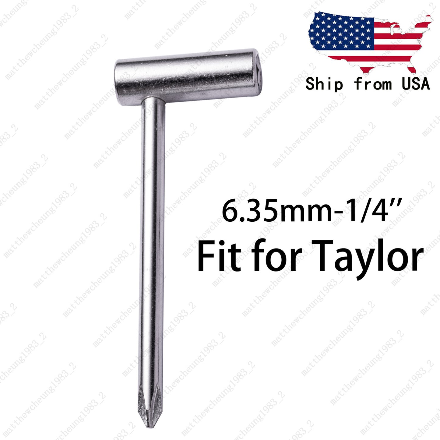 6.35mm 1/4" Metal Guitar Truss Rod Adjustment Wrench Tool for Taylor Guitar