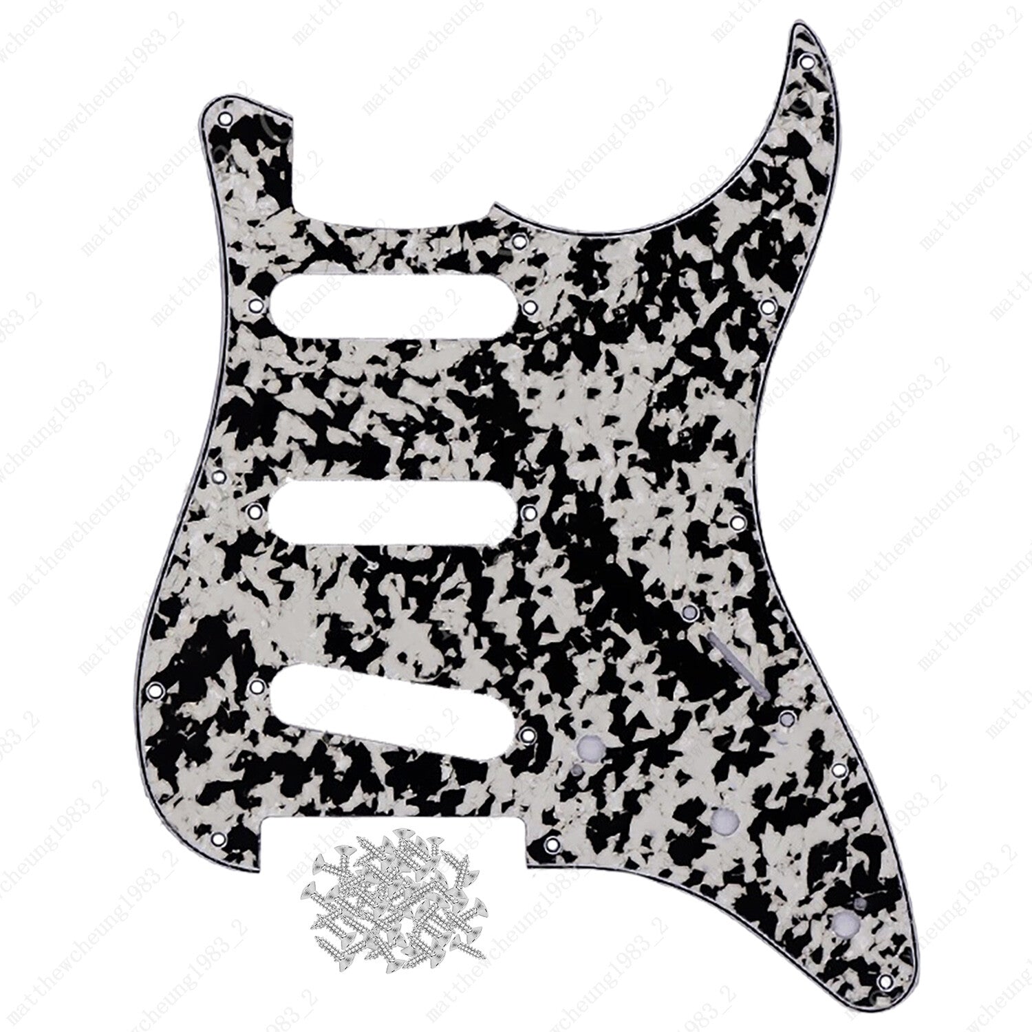 SSS Style11 Hole Pickguard Pickups with Screws for USA MIM Standard Fender Start