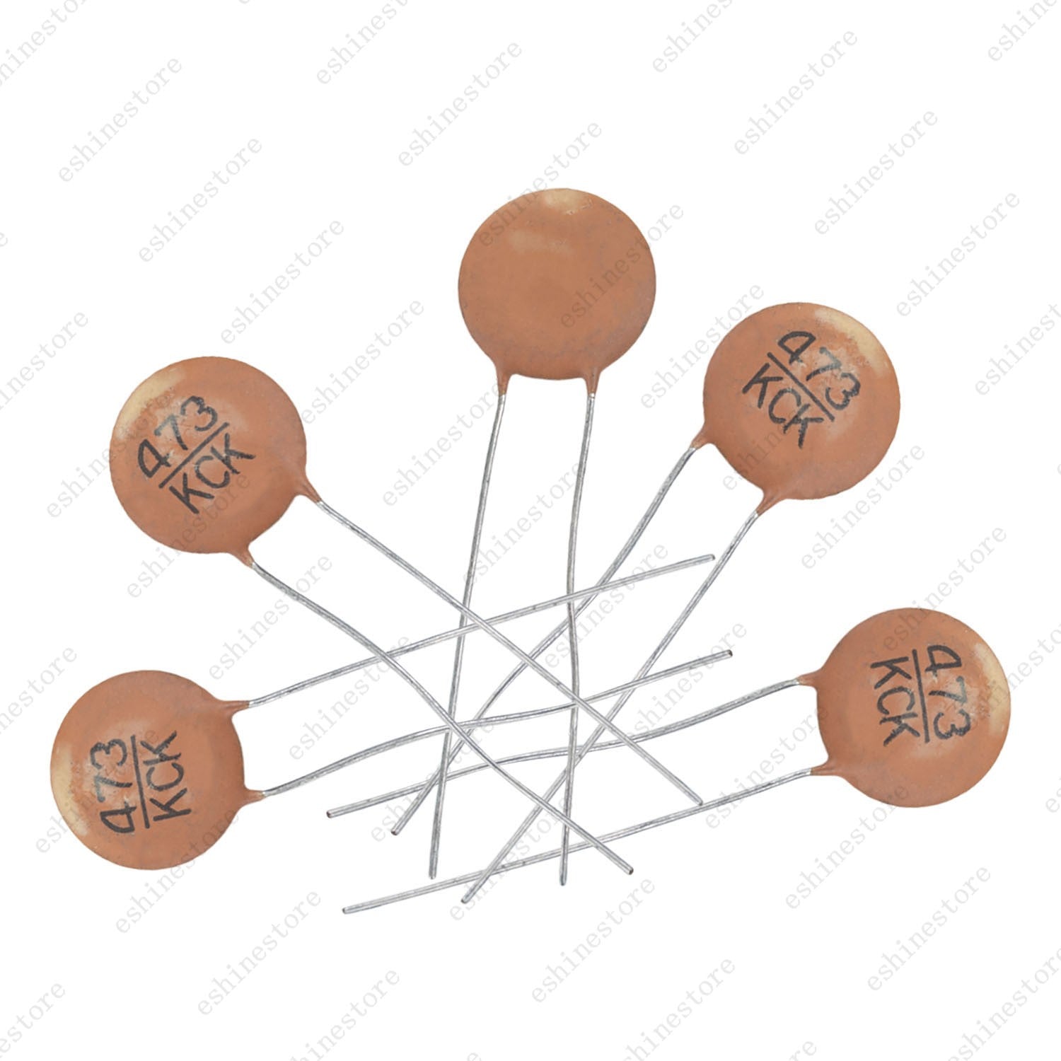 0.047uF(473J) 500V Ceramic Disc Capacitor Vintage Guitar Tone Cap Copper Lead