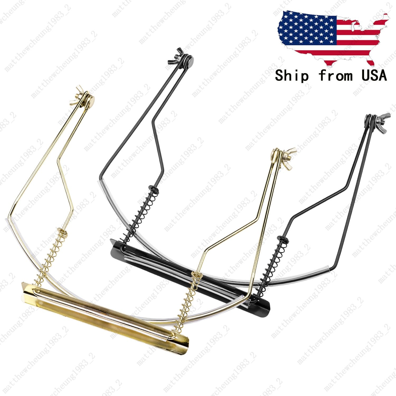 Professional 10 Holes Metal Harmonica Neck Stand Adjustable Harmonica Holder