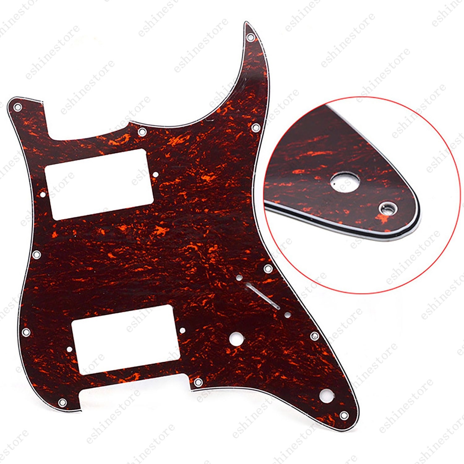 11 Holes HH hunbucker Strat Style Pickguard For Stratocaster Various Colors