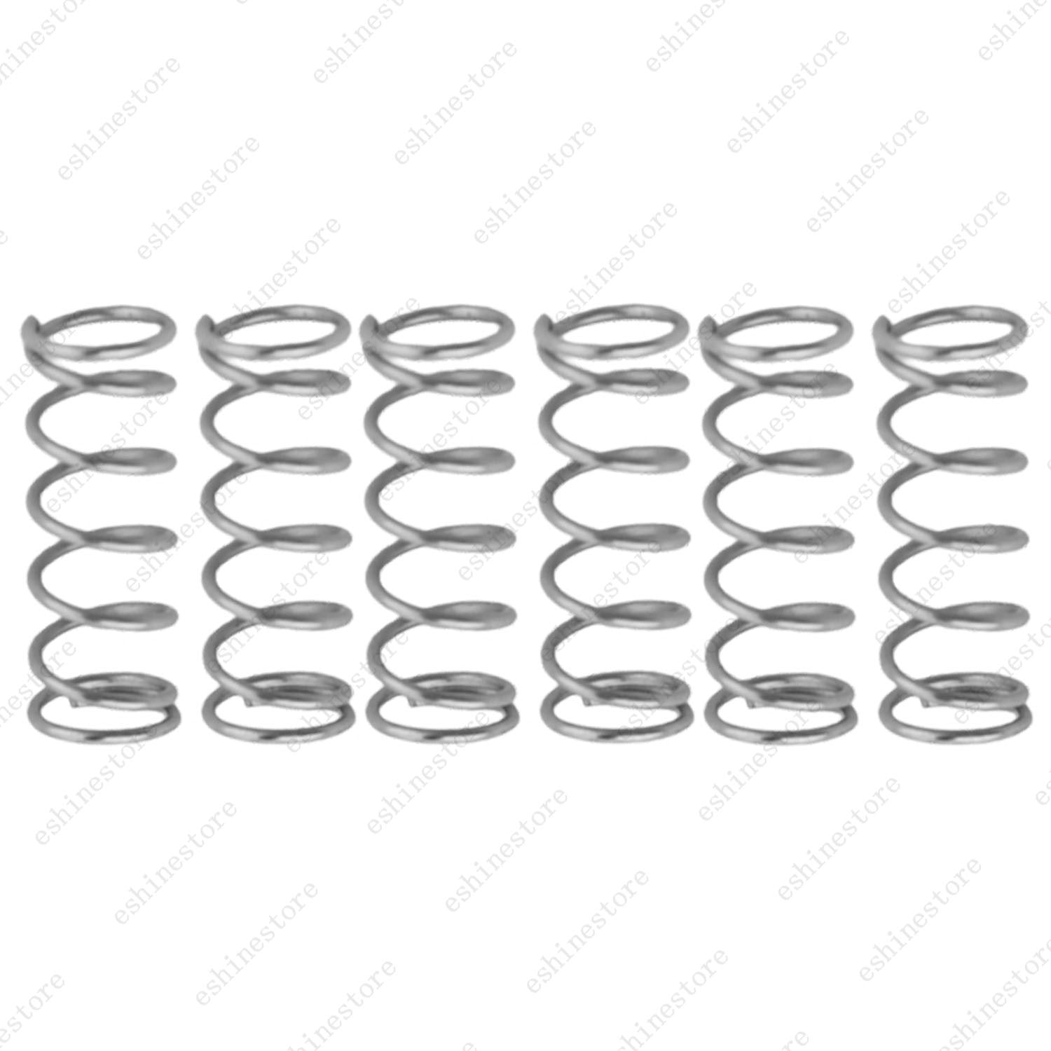 6pcs 4.5x15MM Humbucker Pickup Straight Springs for Electric Guitar(3 Colors)