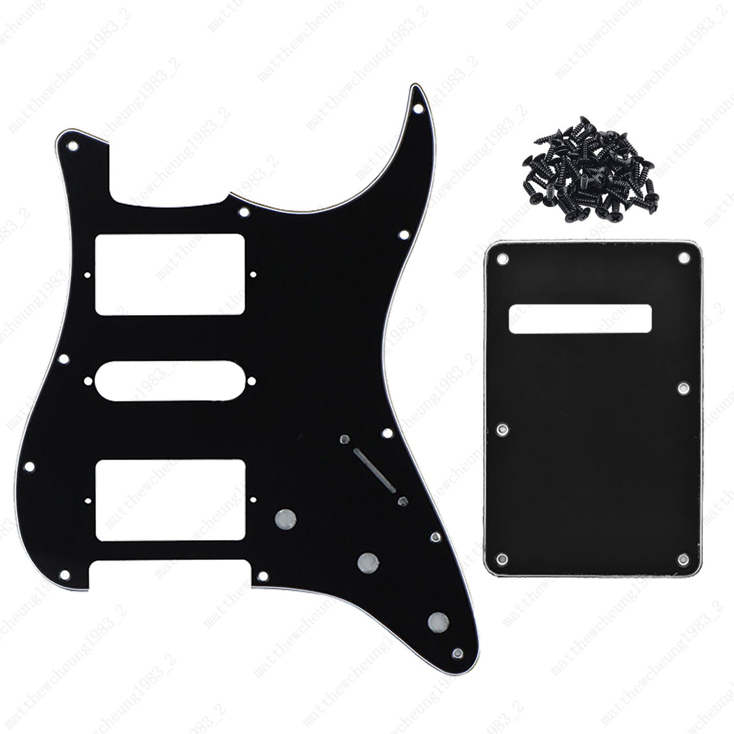 11 Hole HSH 3 Ply Guitar Pickguard & Back Plate Multi Colors For Stratocaster