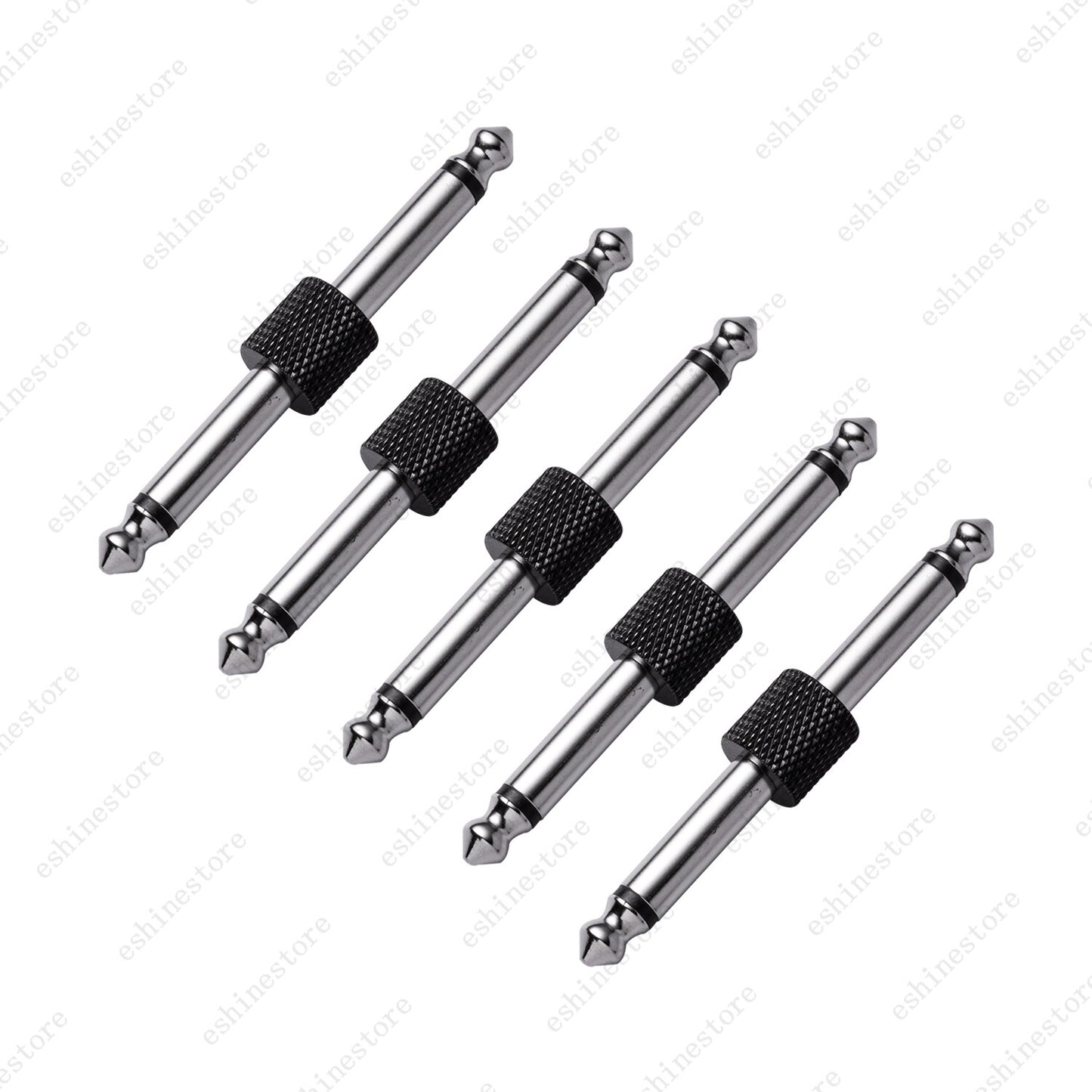 1/4 inch 6.3mm Guitar Effect Pedal Coupler Connector Audio Adaptors Connecting