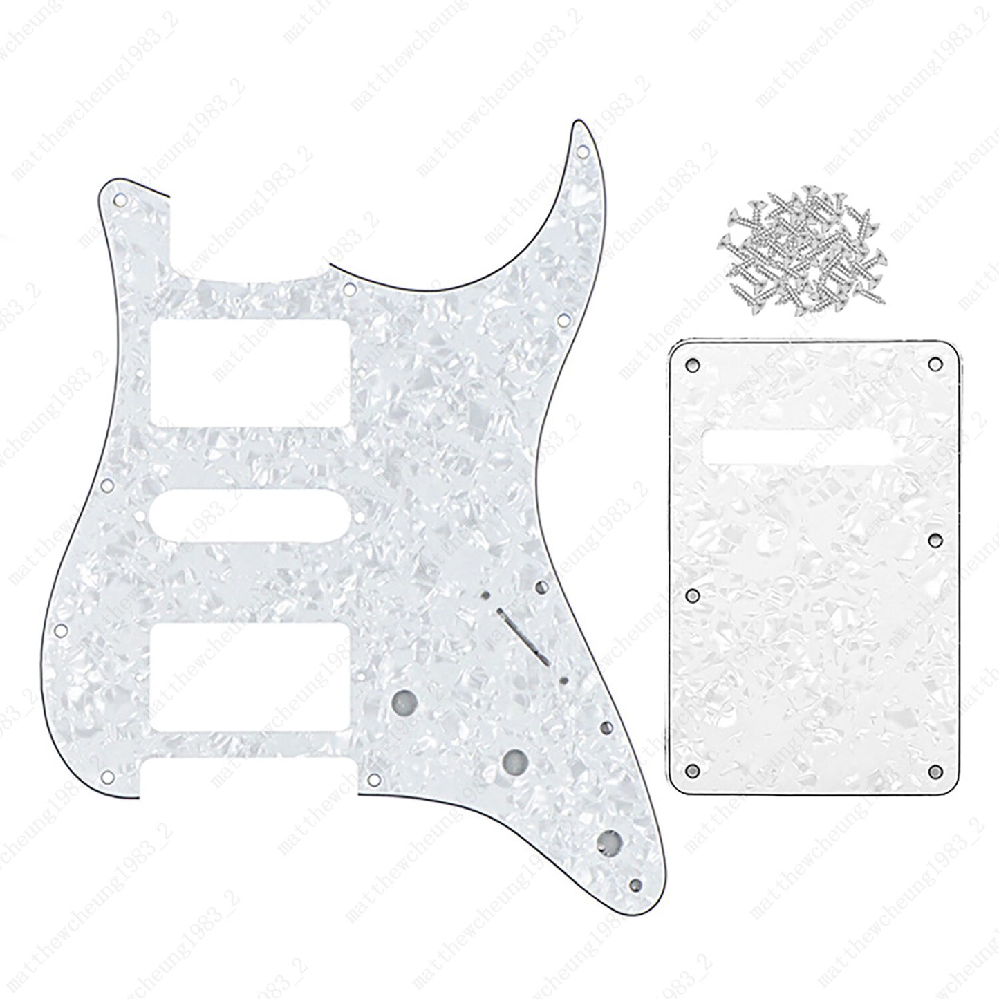 11 Hole HSH 3 Ply Guitar Pickguard & Back Plate Multi Colors For Stratocaster
