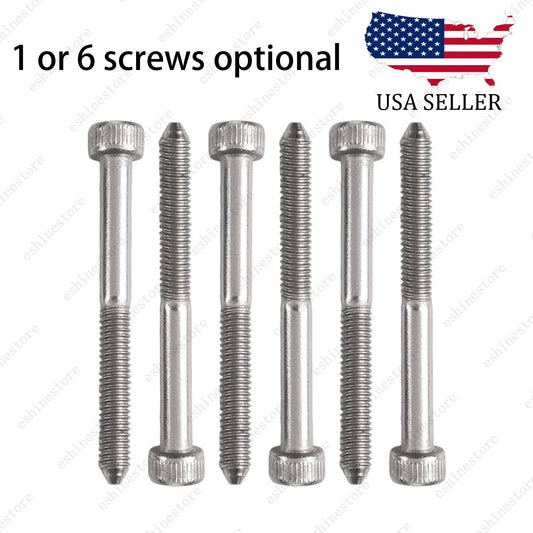 Stainless Steel Guitar Tremolo Bridge Saddle String Lock Screws for Floyd Rose