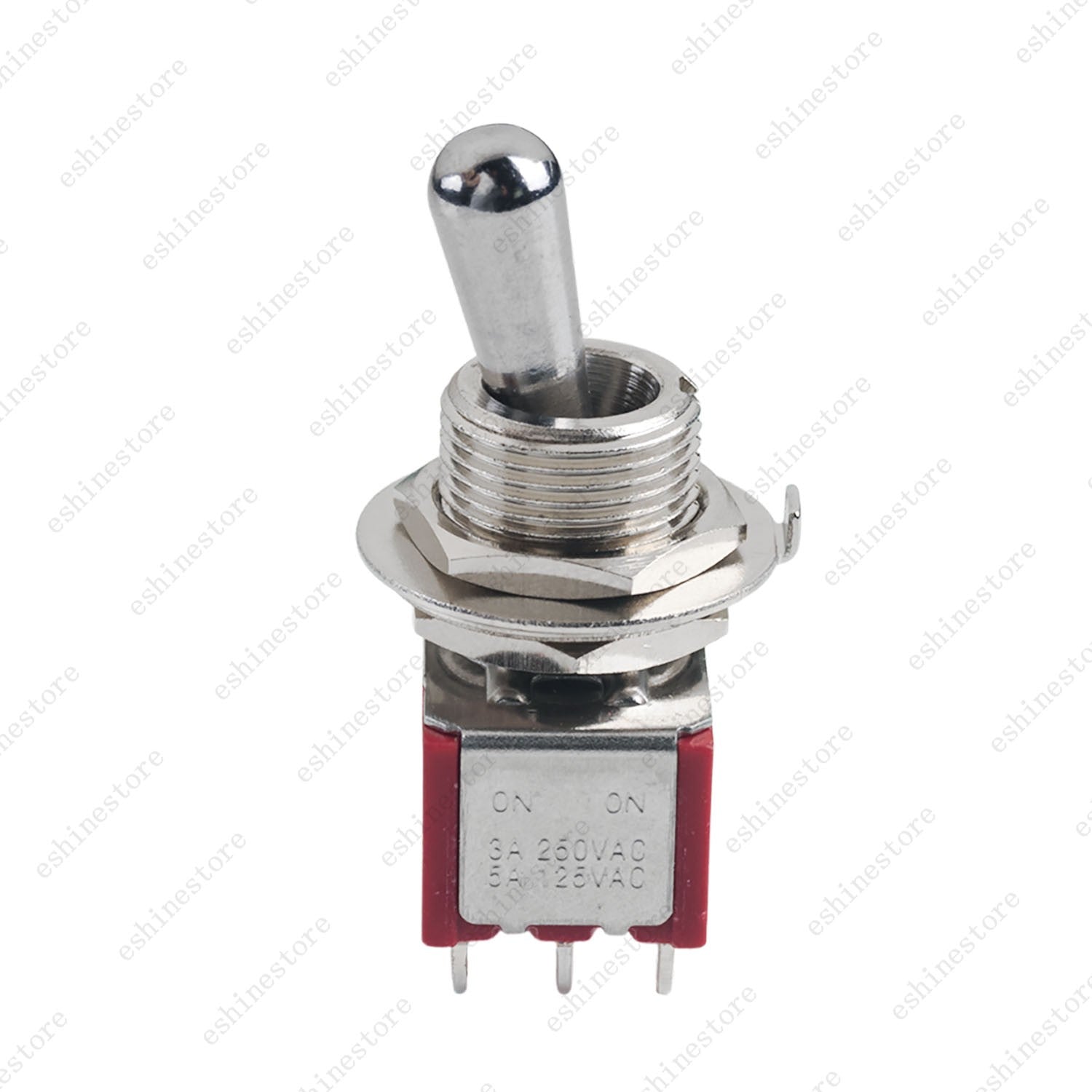 1/3/5 PCS Guitar/AMP Fat Bat Toggle Switch 4PDT 12Pin 2-Way ON ON Sealed - RED