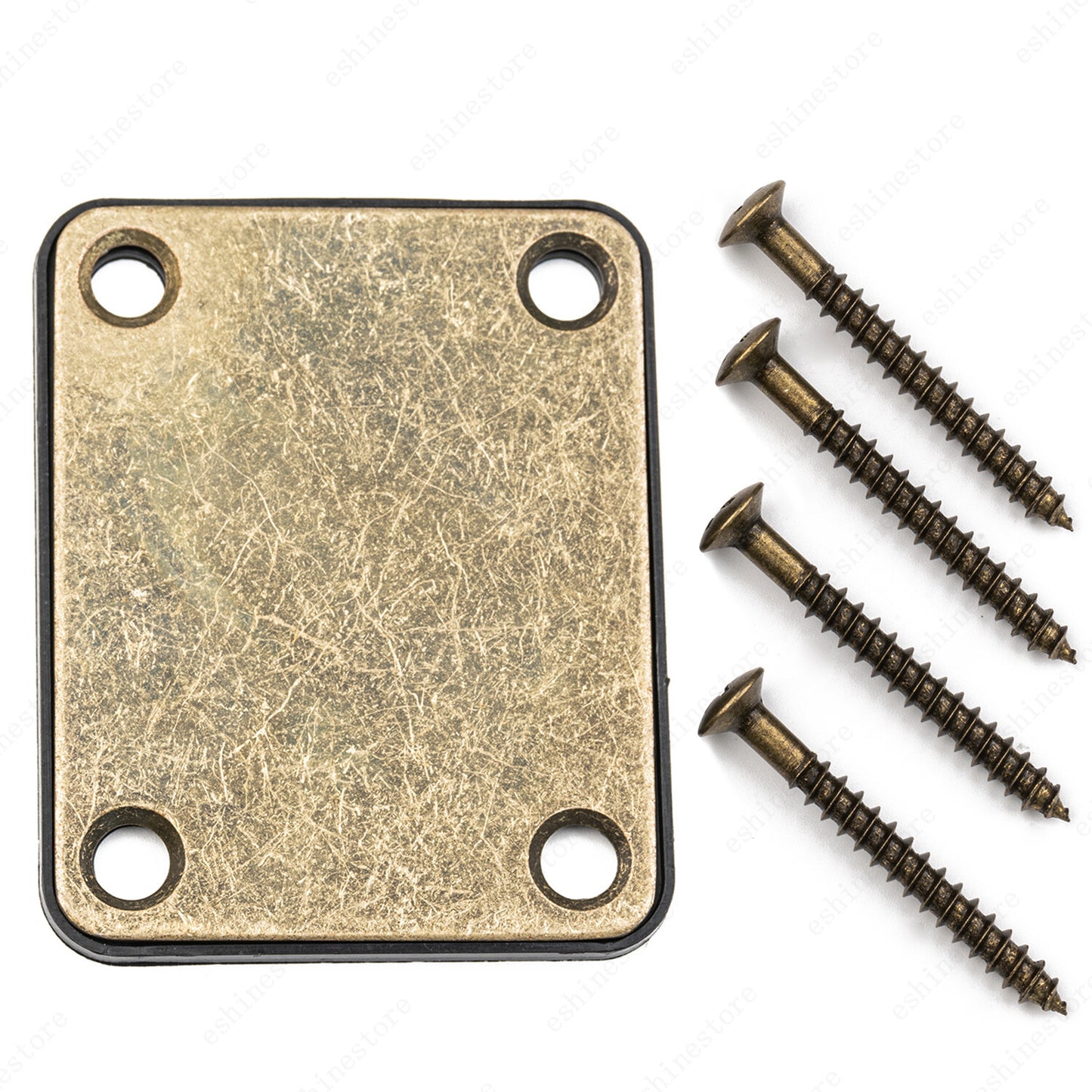 Vintage Age Relic Electric Guitar Neck Plate Mounting & Screws For Strat Tele