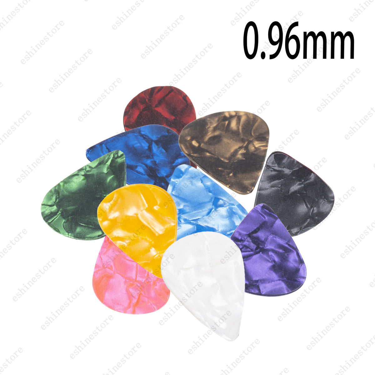 10X Acoustic Bulk Guitar Pick Picks Plectrum Celluloid -6 Different Thickness