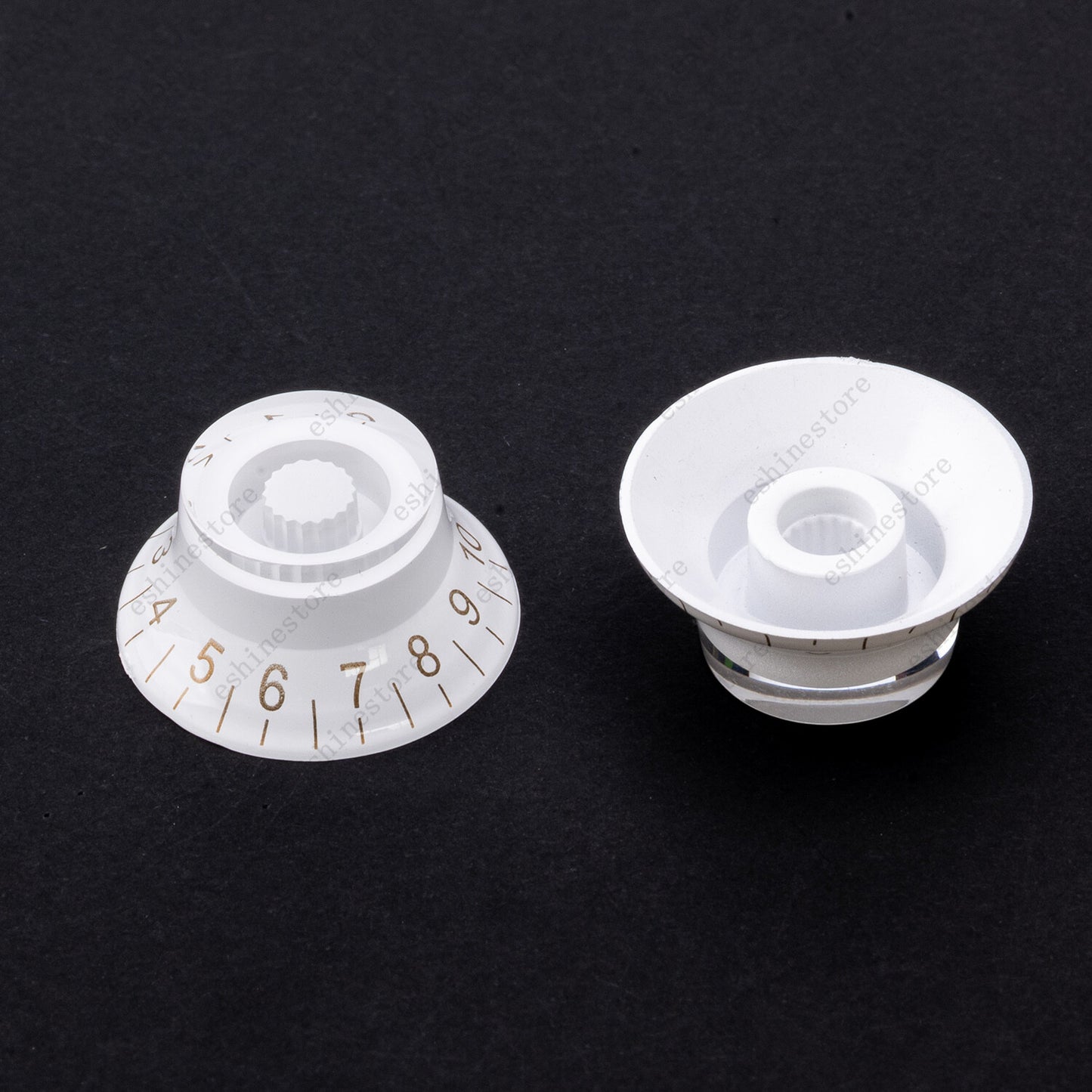 4x Guitar Bell Knobs 18 Fine Spline Top Hat 50s Knobs for SG Les Paul Guitar