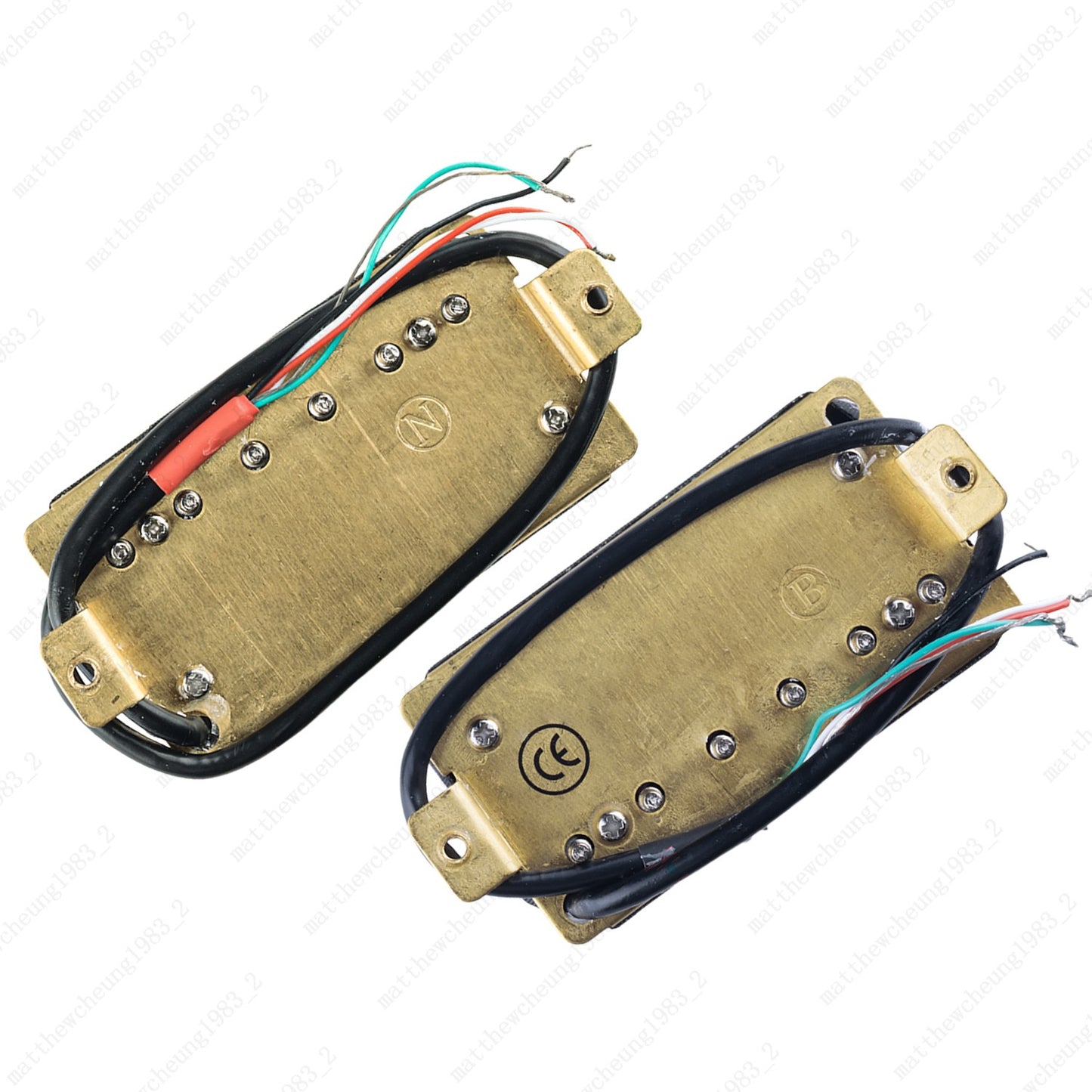 Guitar Humbucker Blade/Hex Screw Adjusting Dual Coil Guitar Pickup in 3 Colors