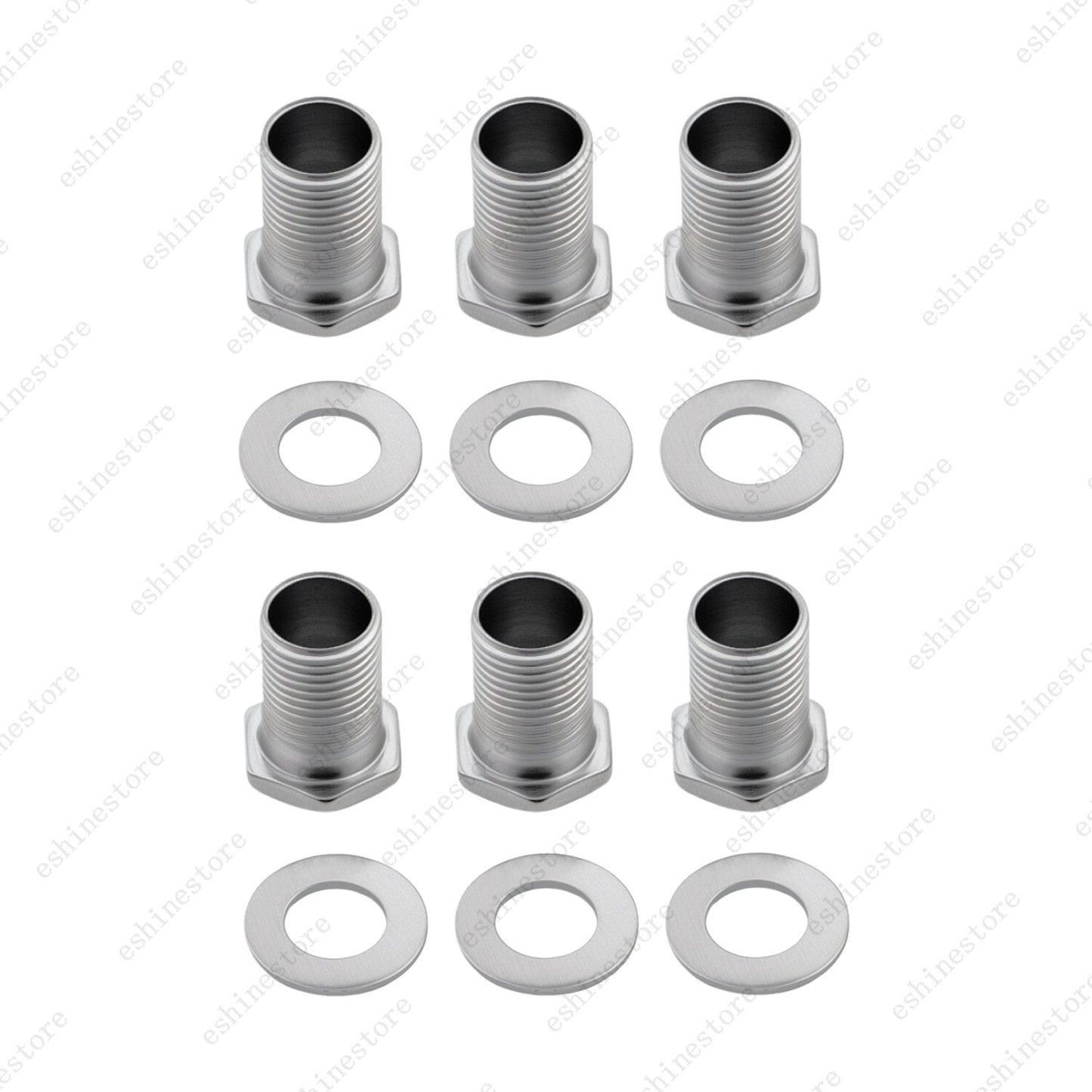 1 Set (6 Pcs) Guitar Machine Heads Tuners Nuts/ Bushings/Ferrules and Washers
