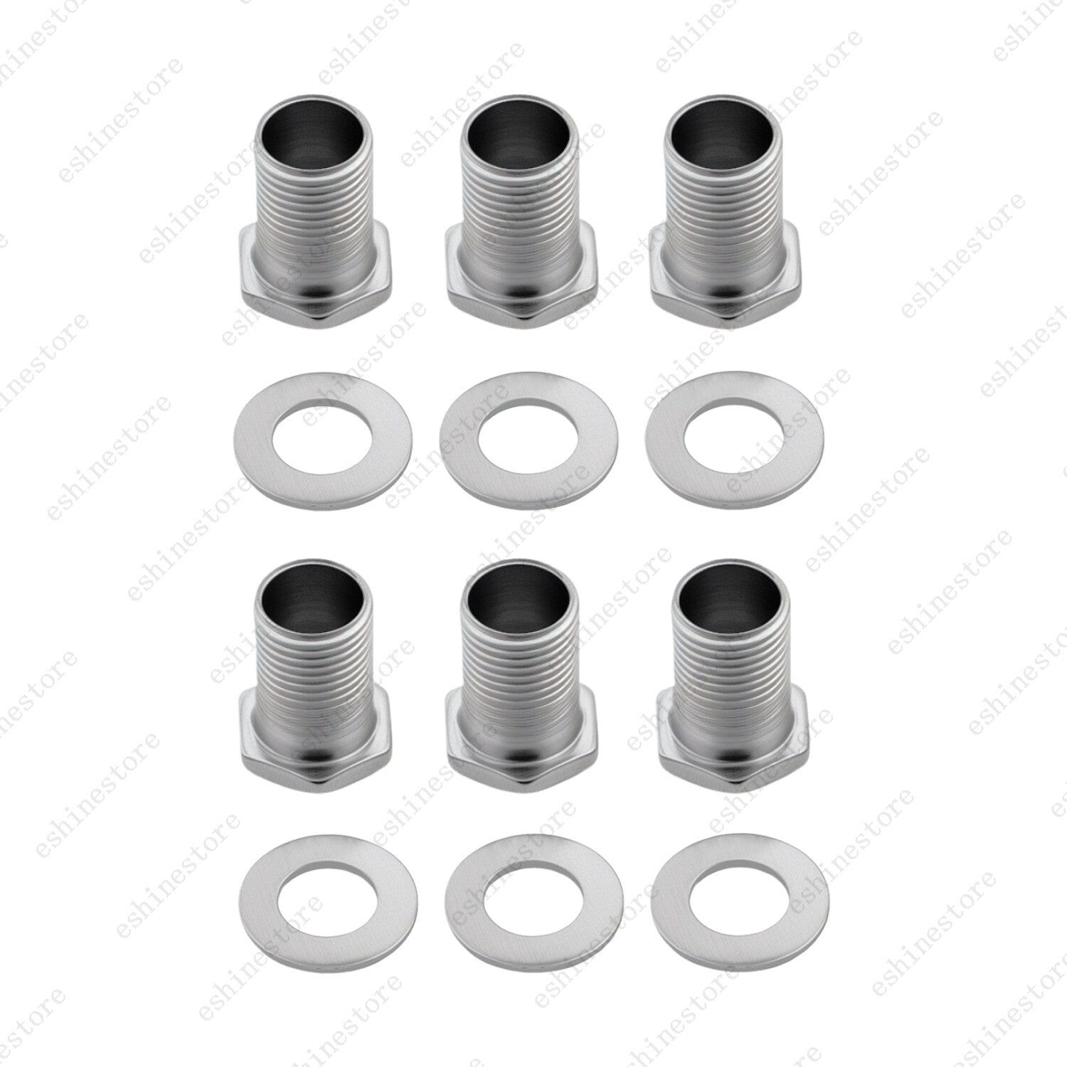 1 Set (6 Pcs) Guitar Machine Heads Tuners Nuts/ Bushings/Ferrules and Washers