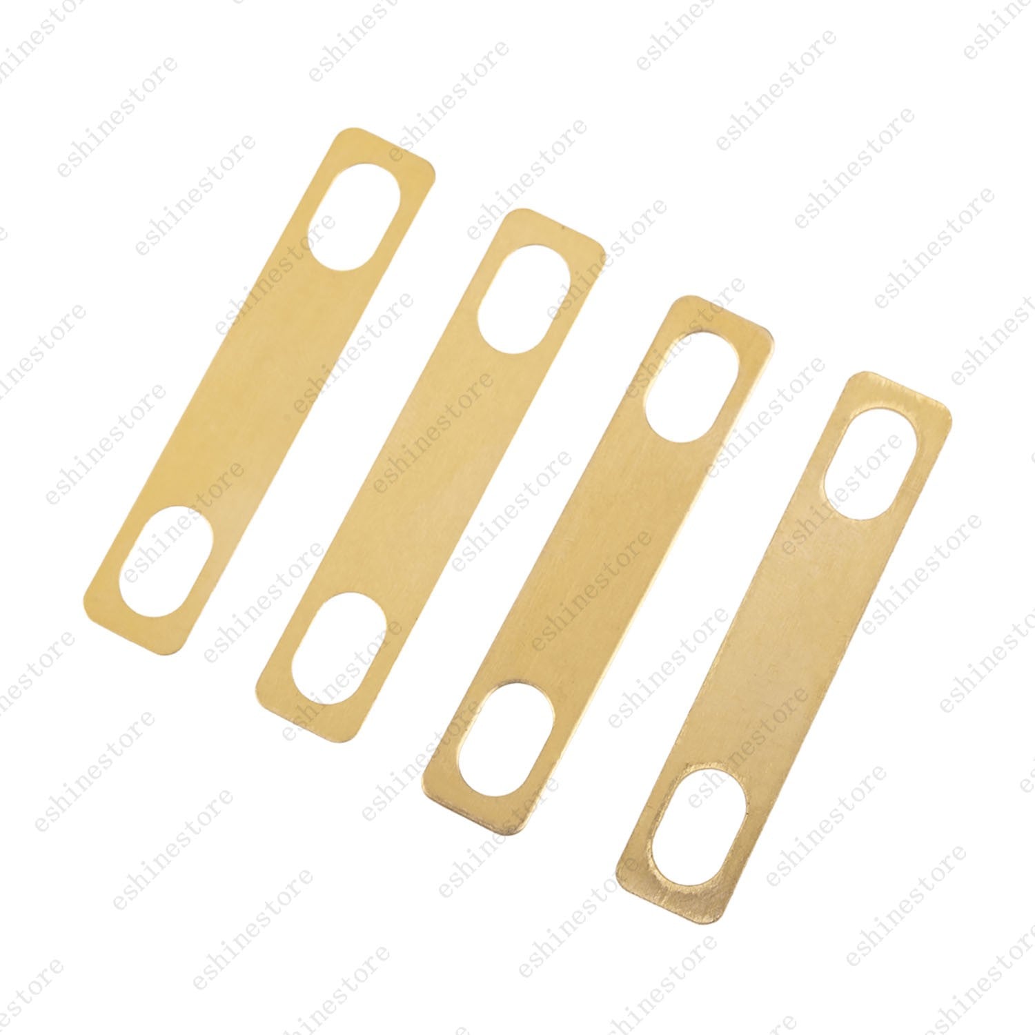 4pcs Guitar Neck Shims Brass (2pcs 0.2mm, 1pcs 0.5mm, 1pc 1mm) for ST/Strat Tele