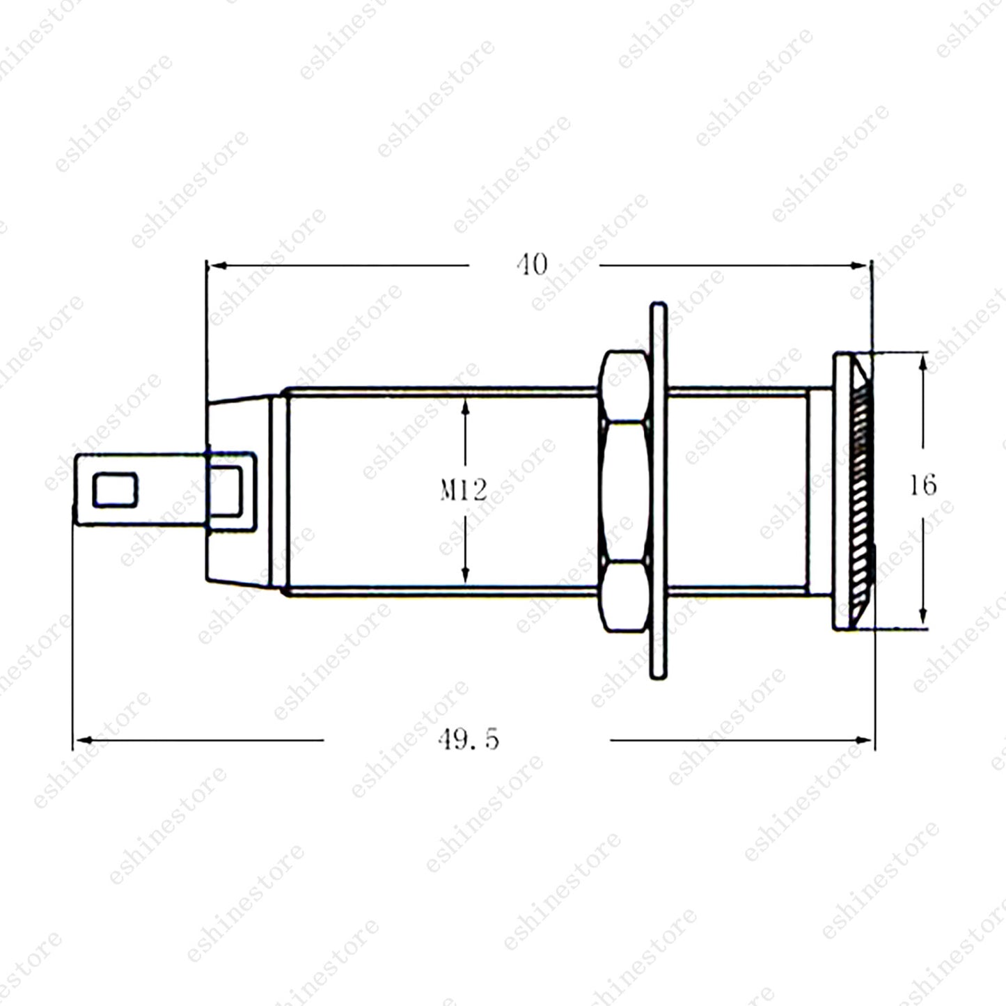 1/4" Input/Output Copper Barrel Jack Socket Mono/Stereo Cylinder For Ibanez