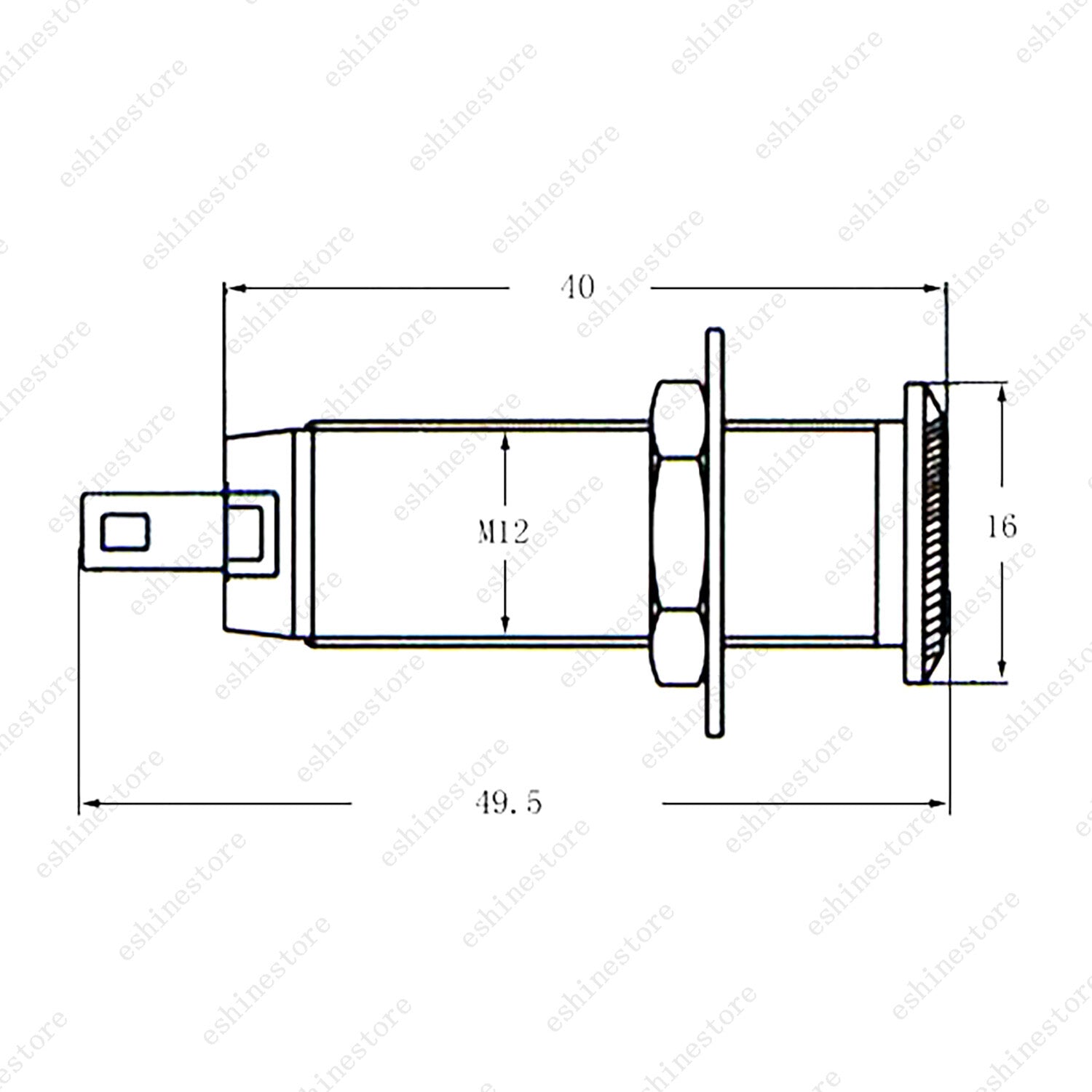 1/4" Input/Output Copper Barrel Jack Socket Mono/Stereo Cylinder For Ibanez