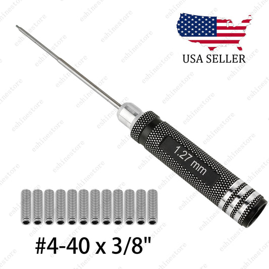 #4-40 x 3/8" Stainless Steel Saddle Height Screws&Hex Allen Wrench for US Fender