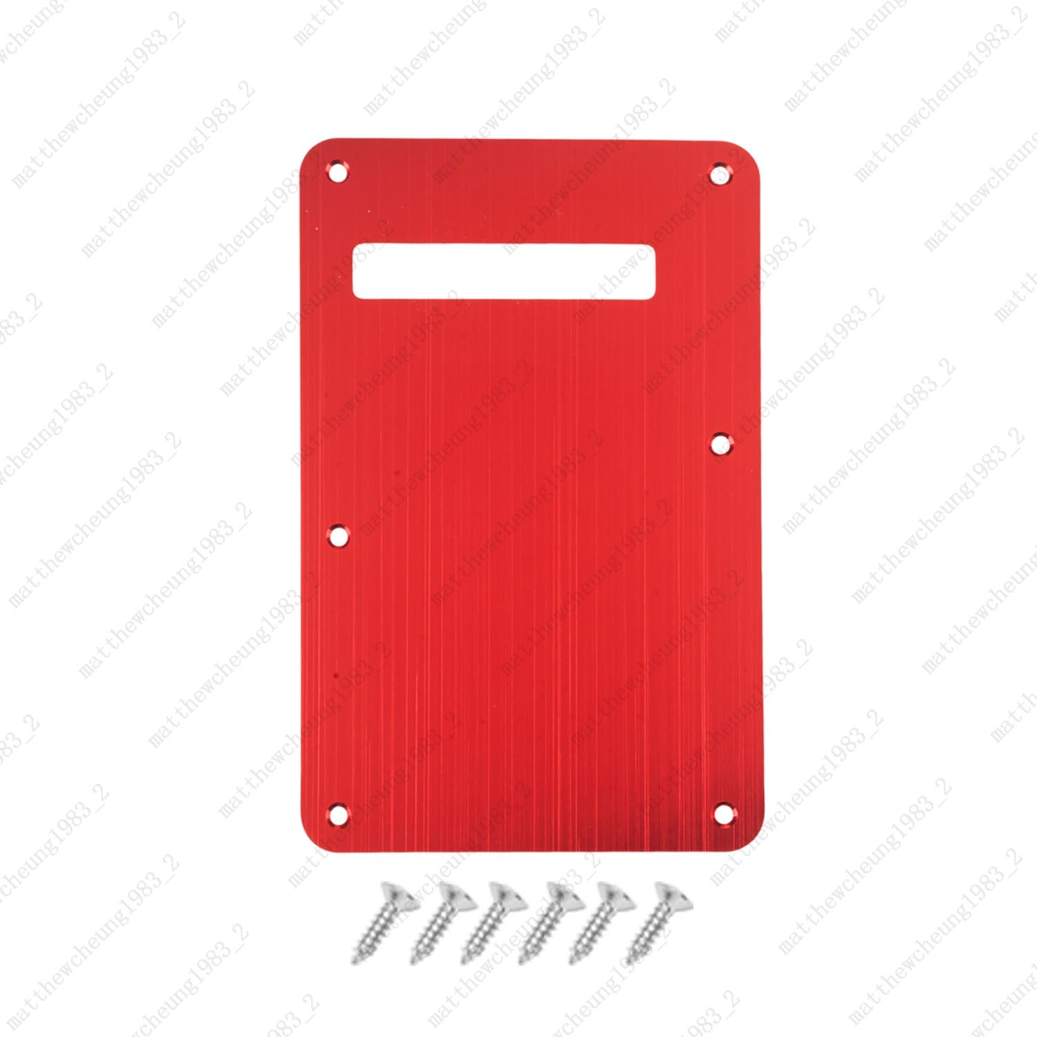 Electric Guitar Vintage Single Hole Aluminum Metal Back Plate Fit Fender SQ ST