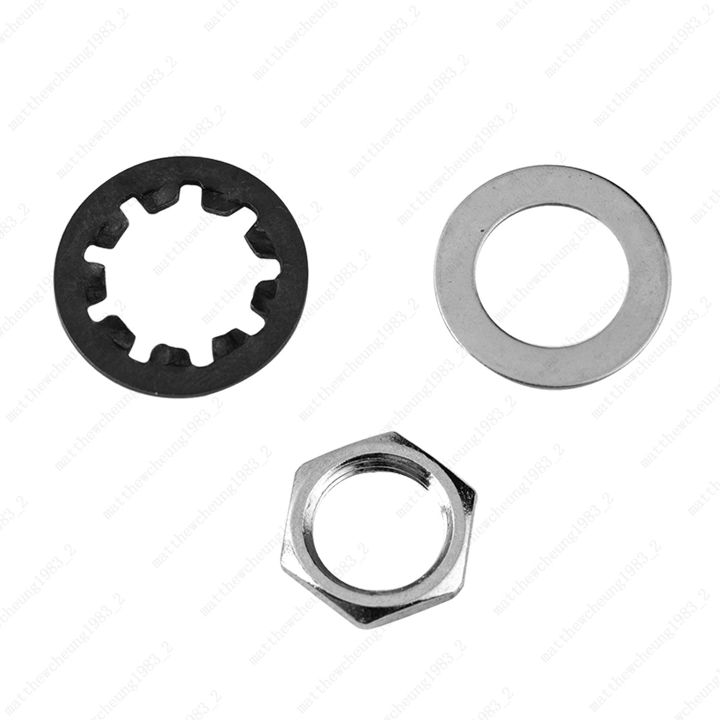 Guitar Nuts Washers Lock Washers for CTS Pots & Switchcraft Jacks-Set of 1/2/4